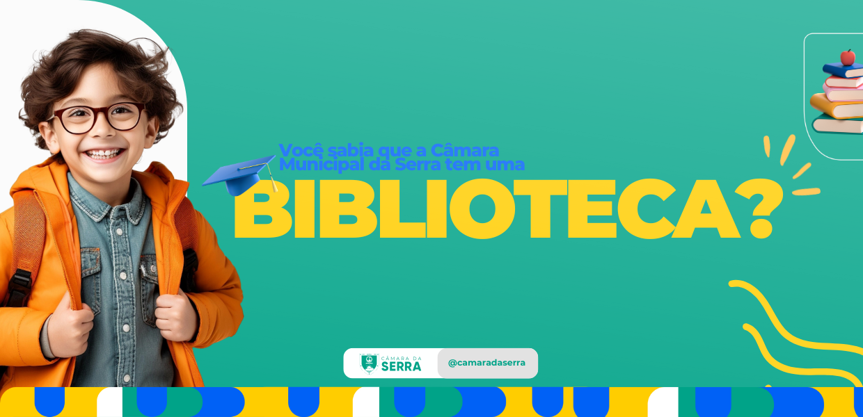 Foto da notícia: Biblioteca da Câmara Municipal da Serra