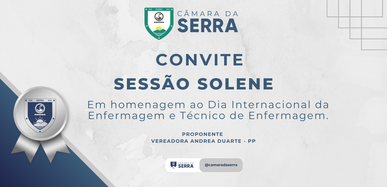 Foto da notícia: Sessão Solene em Homenagem à Enfermagem