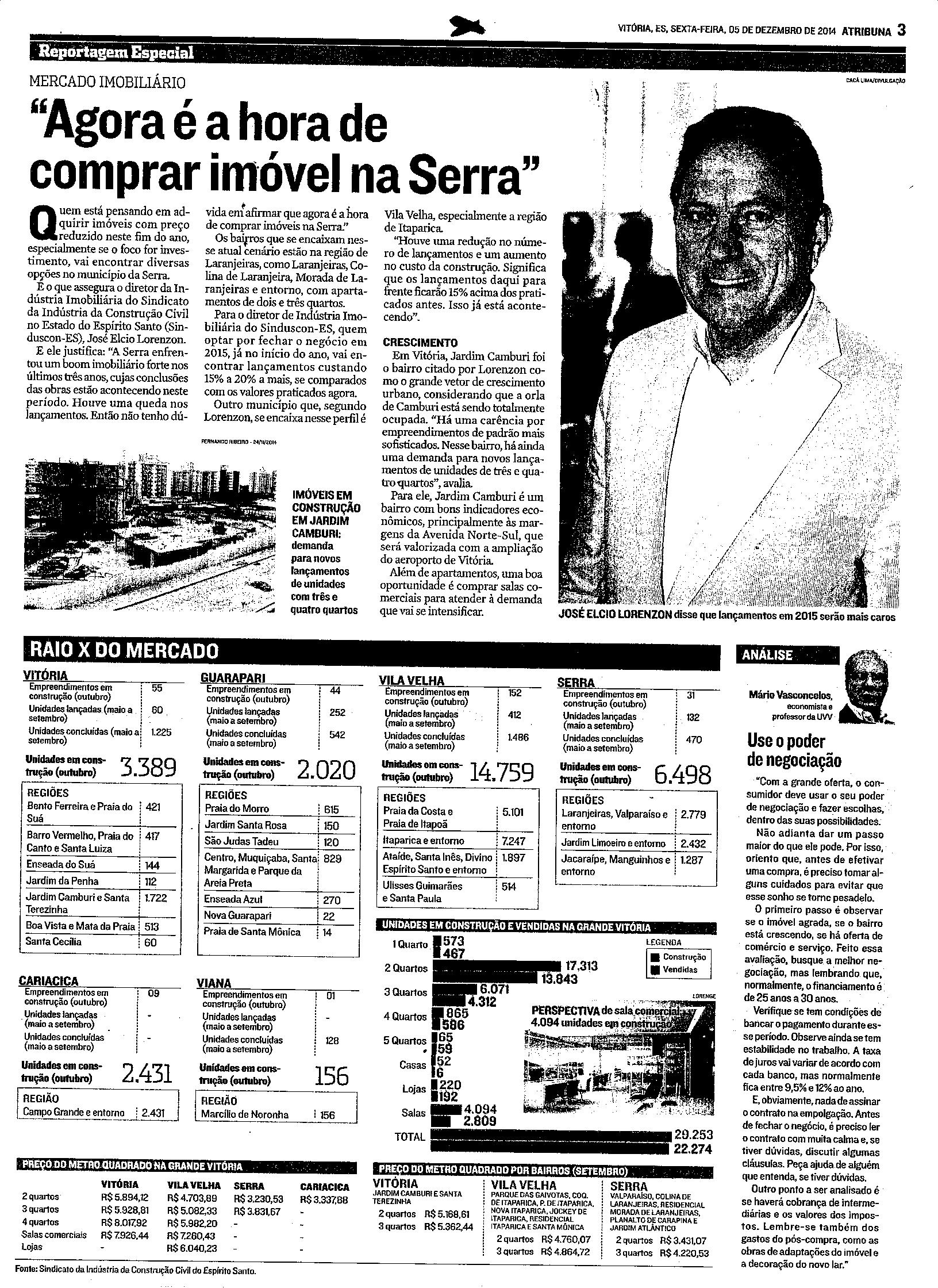 Agora é a hora de comprar imóvel na Serra