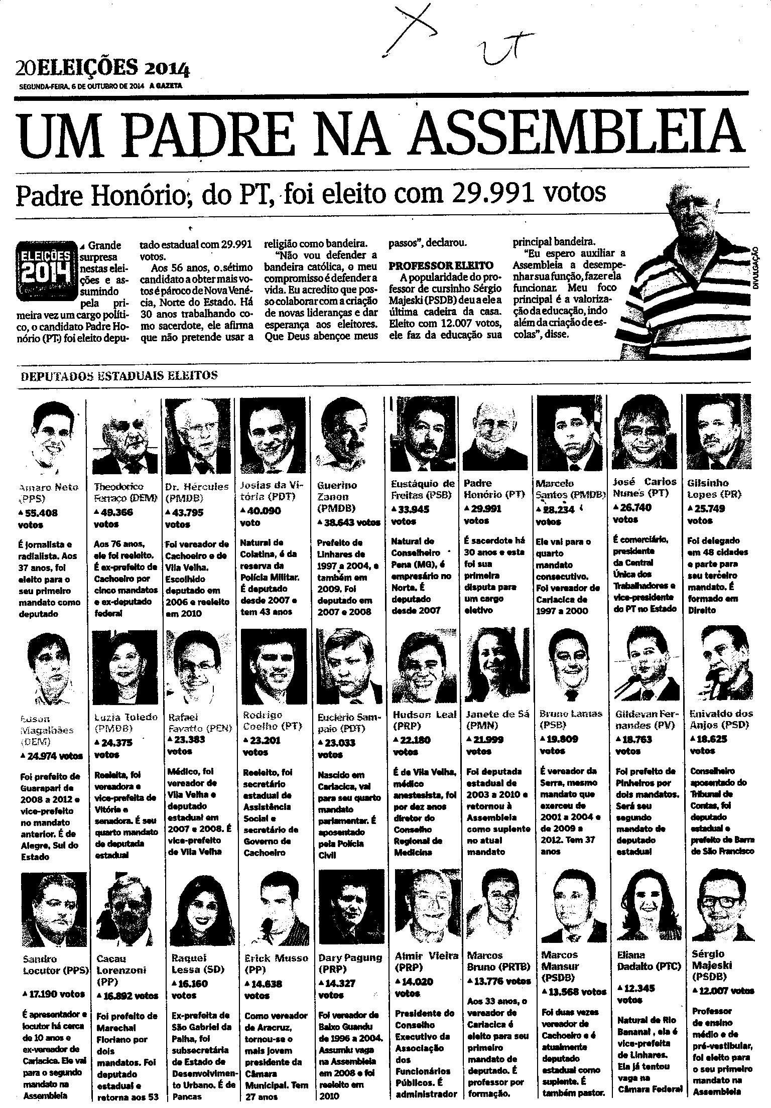 Um Padre na Assembléia