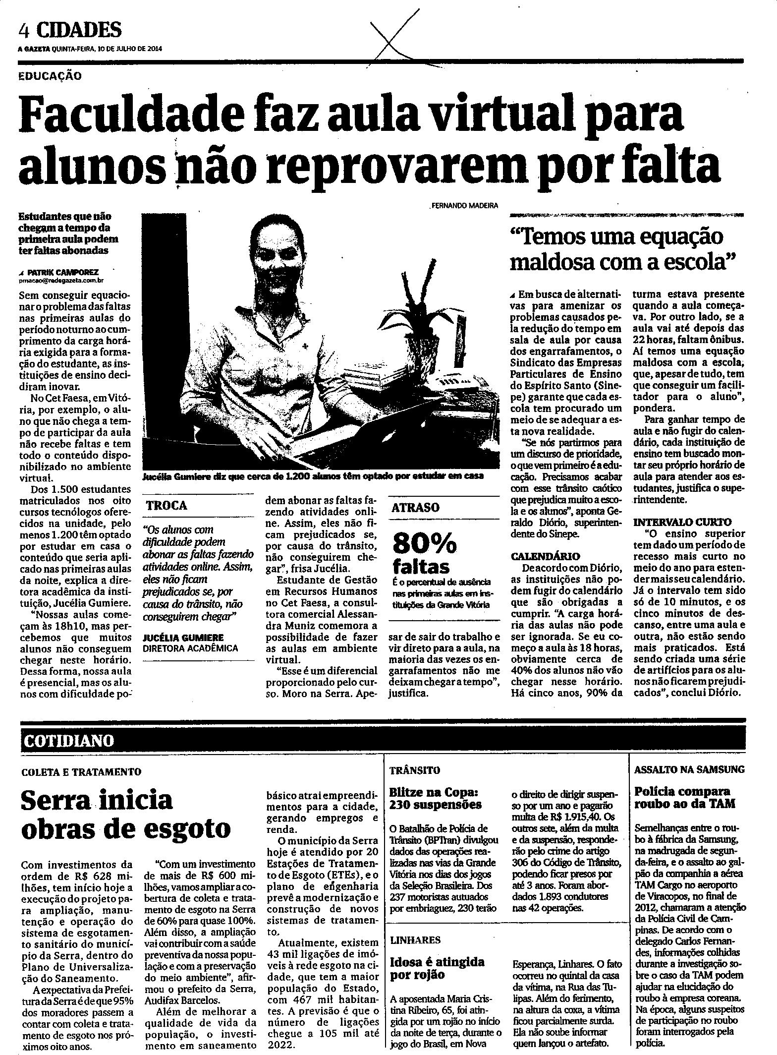 Serra inicia obras de Esgoto