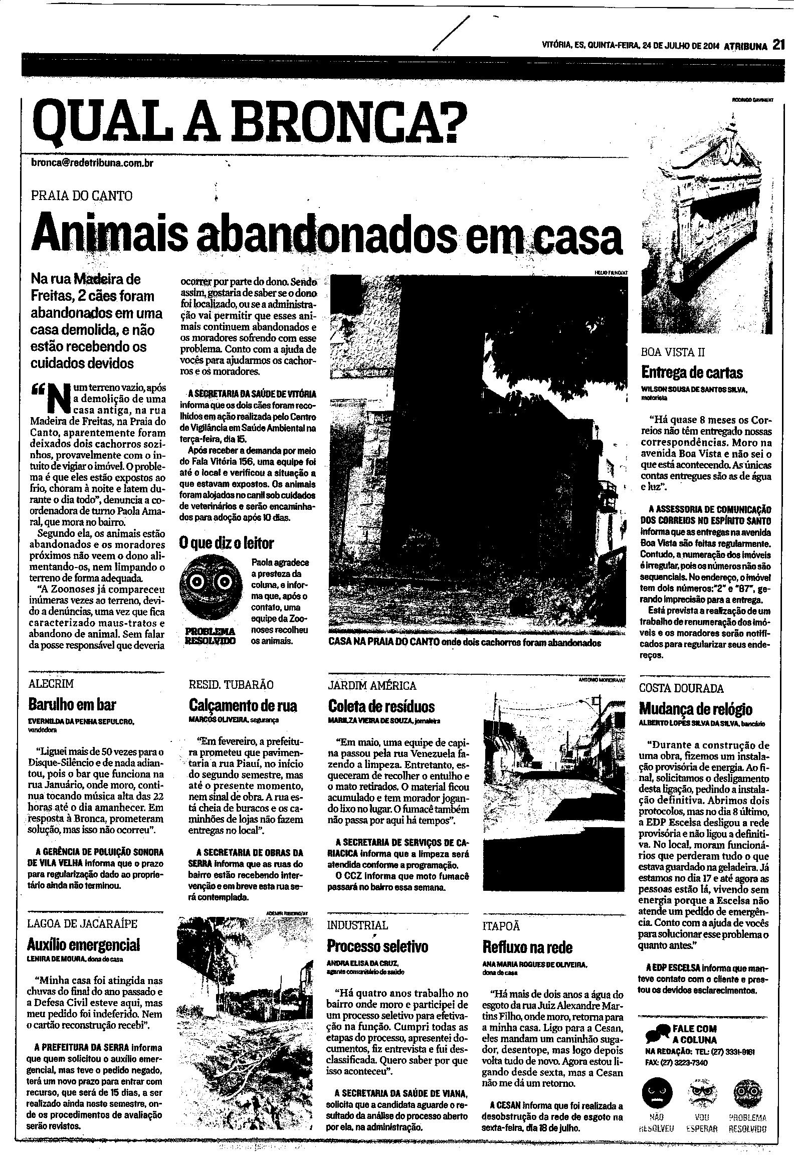 Qual a Bronca?