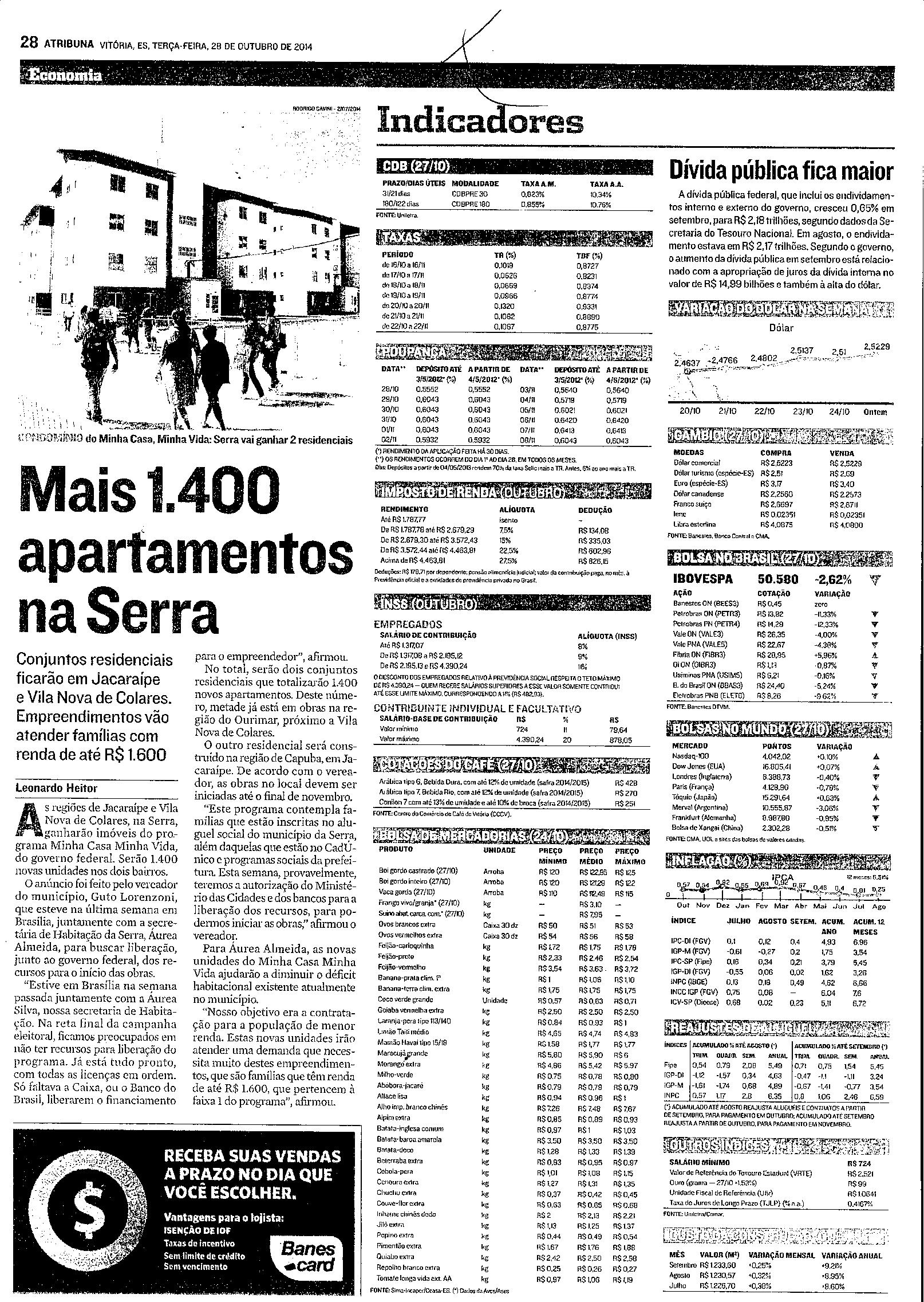 Mais 1.400 apartamentos na Serra