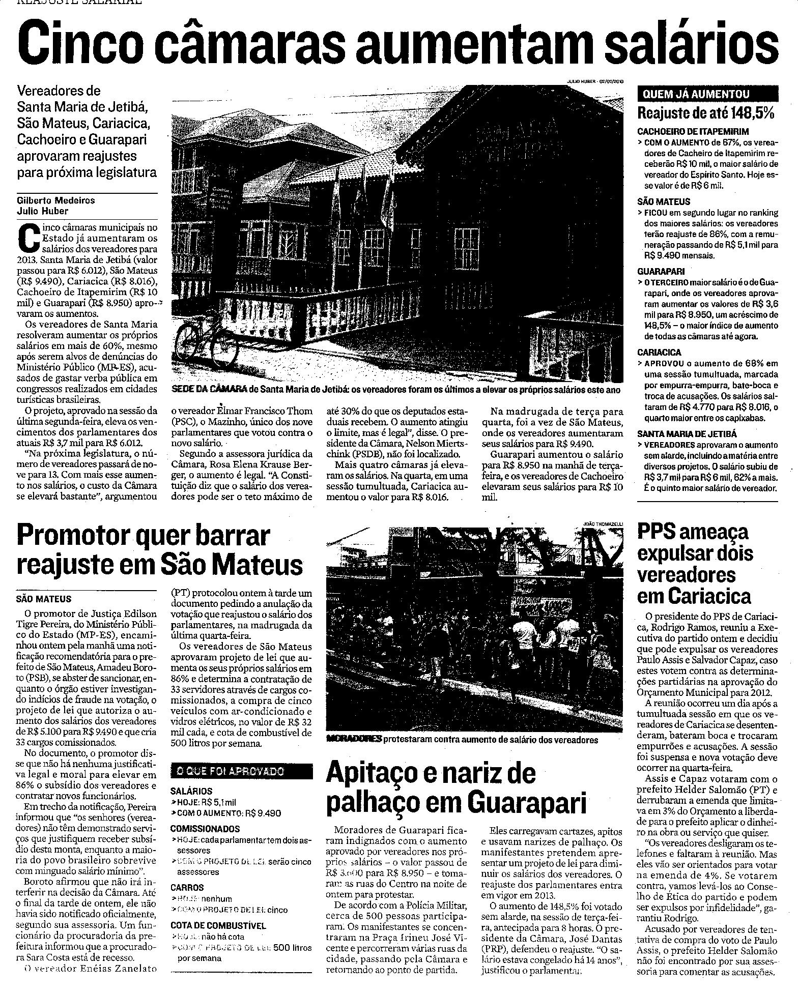 Cinco câmaras vão ter de devolver verba extra