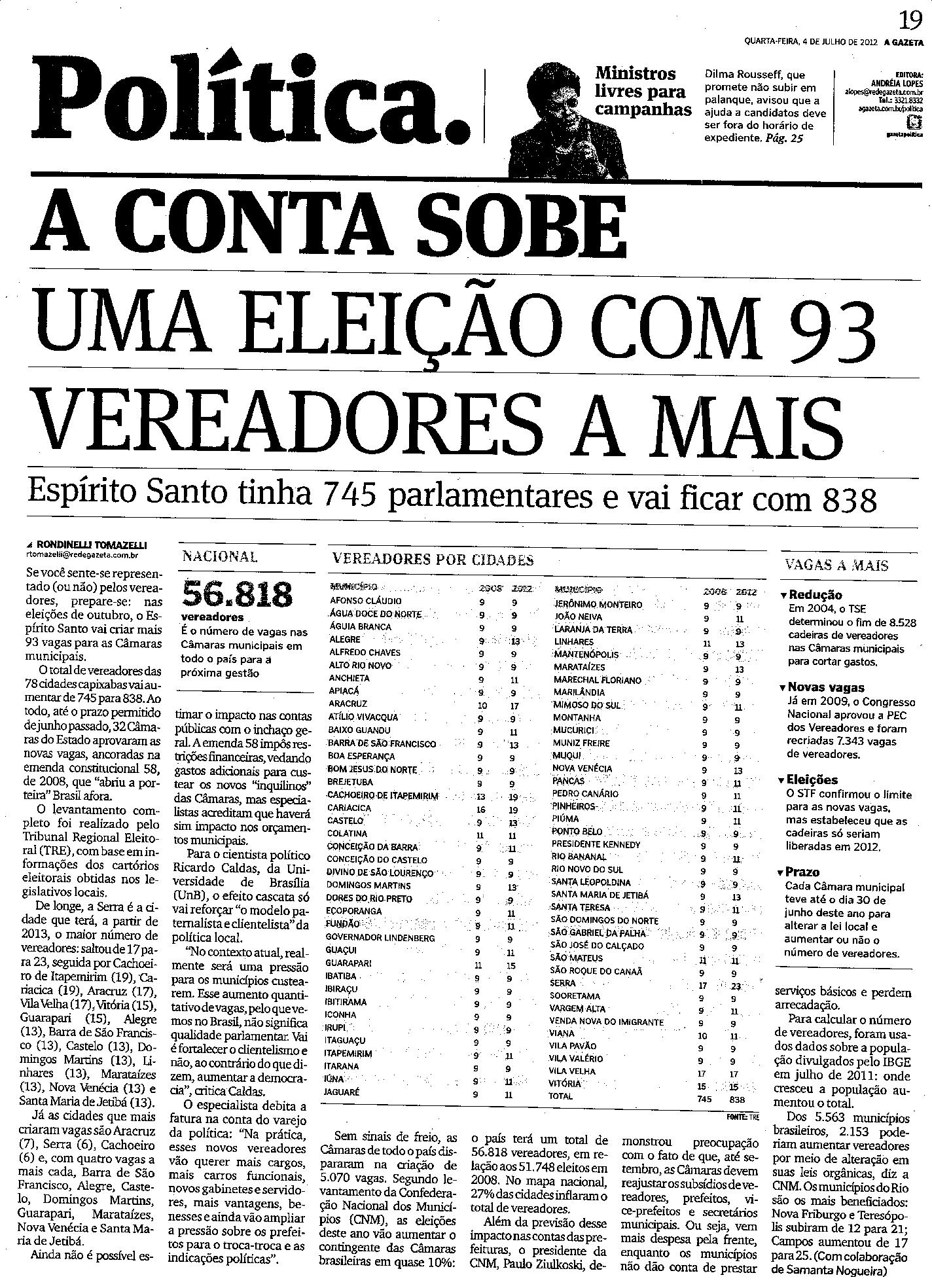 A conta sobe