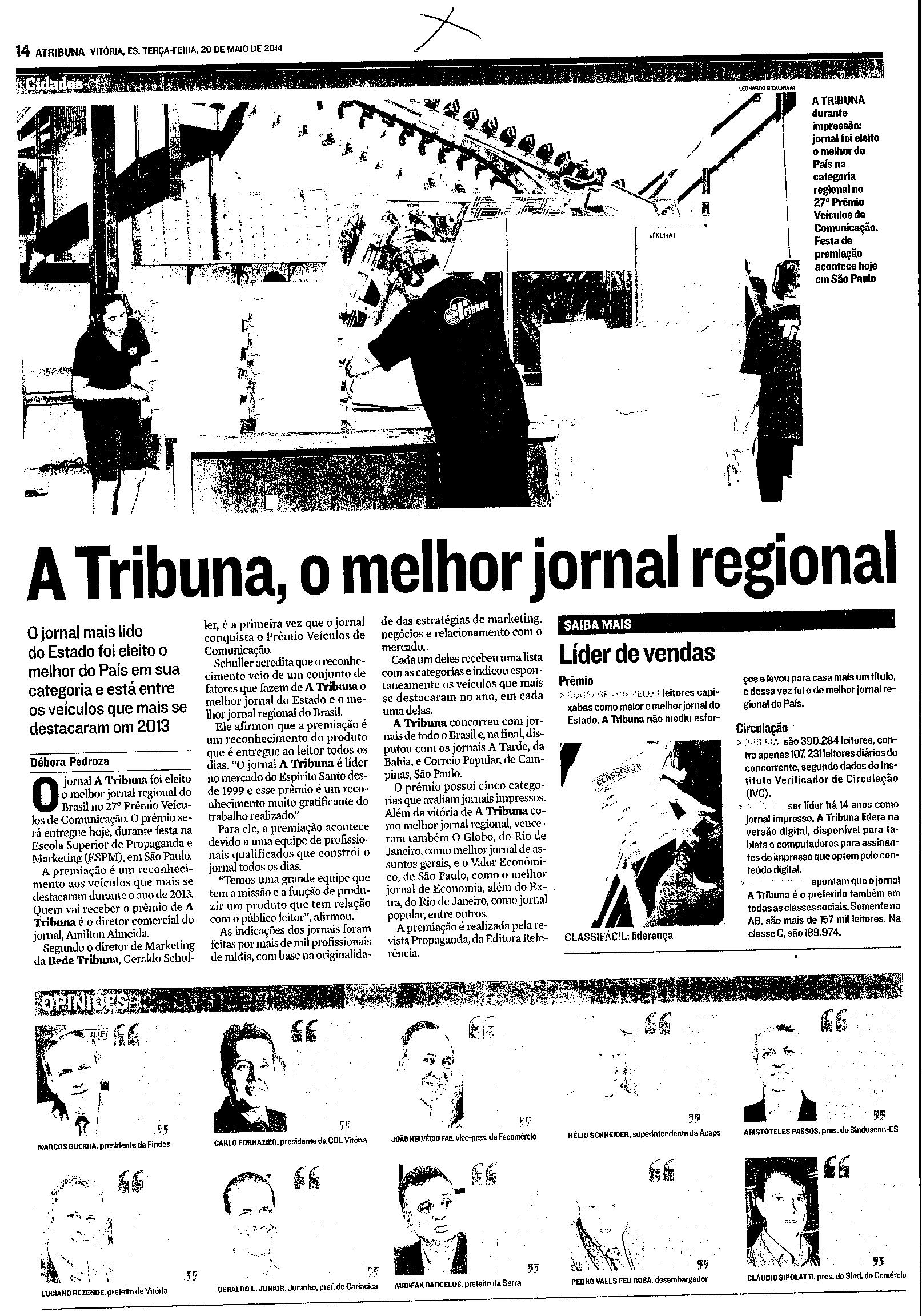 A Tribuna, o melhor jornal regional