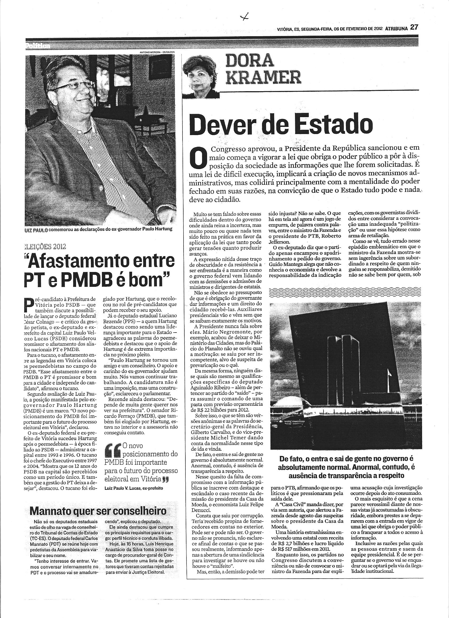 Afastamento entre PT e PMDB é bom