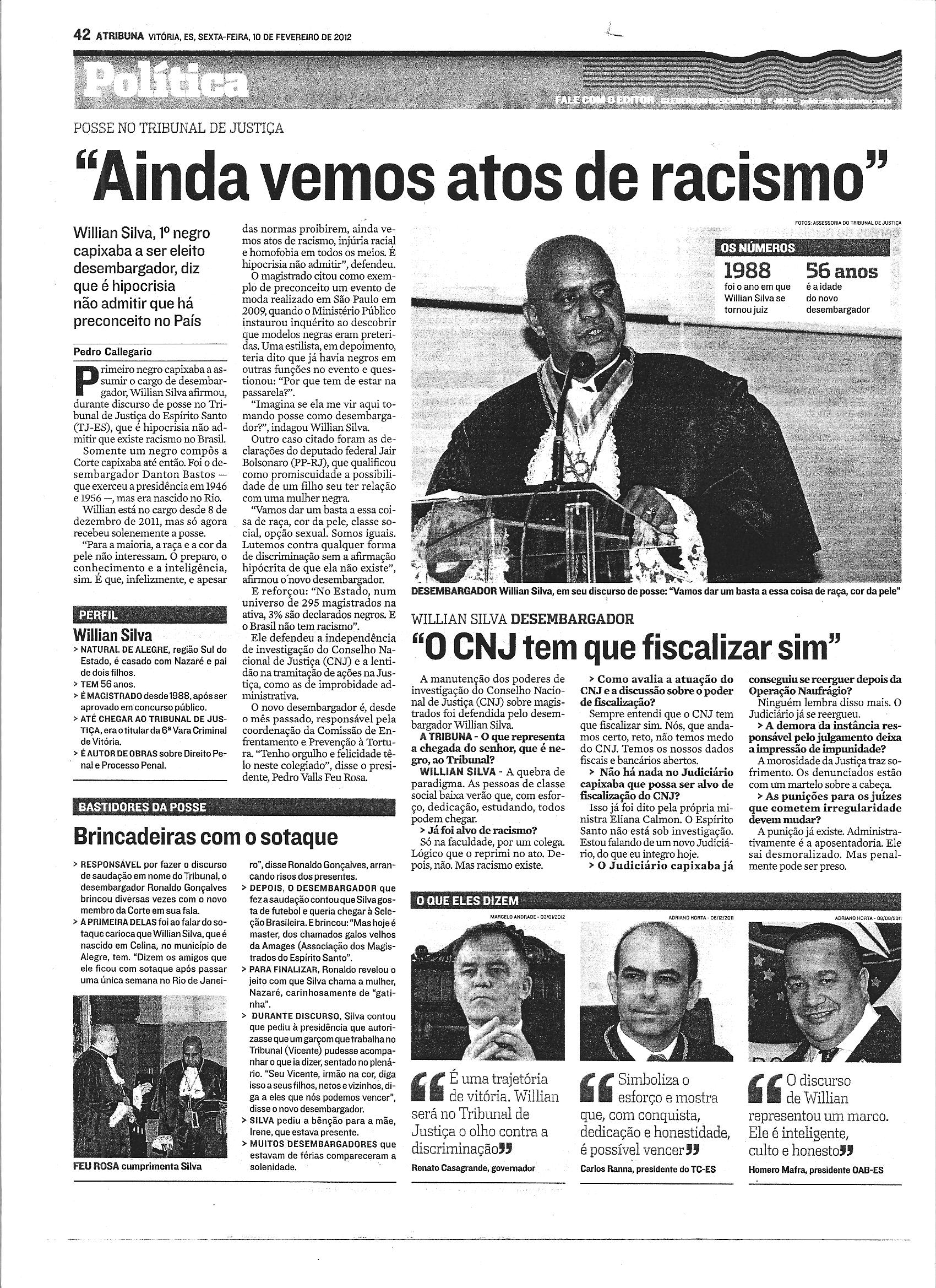 Posse no Tribunal de Justiça: 