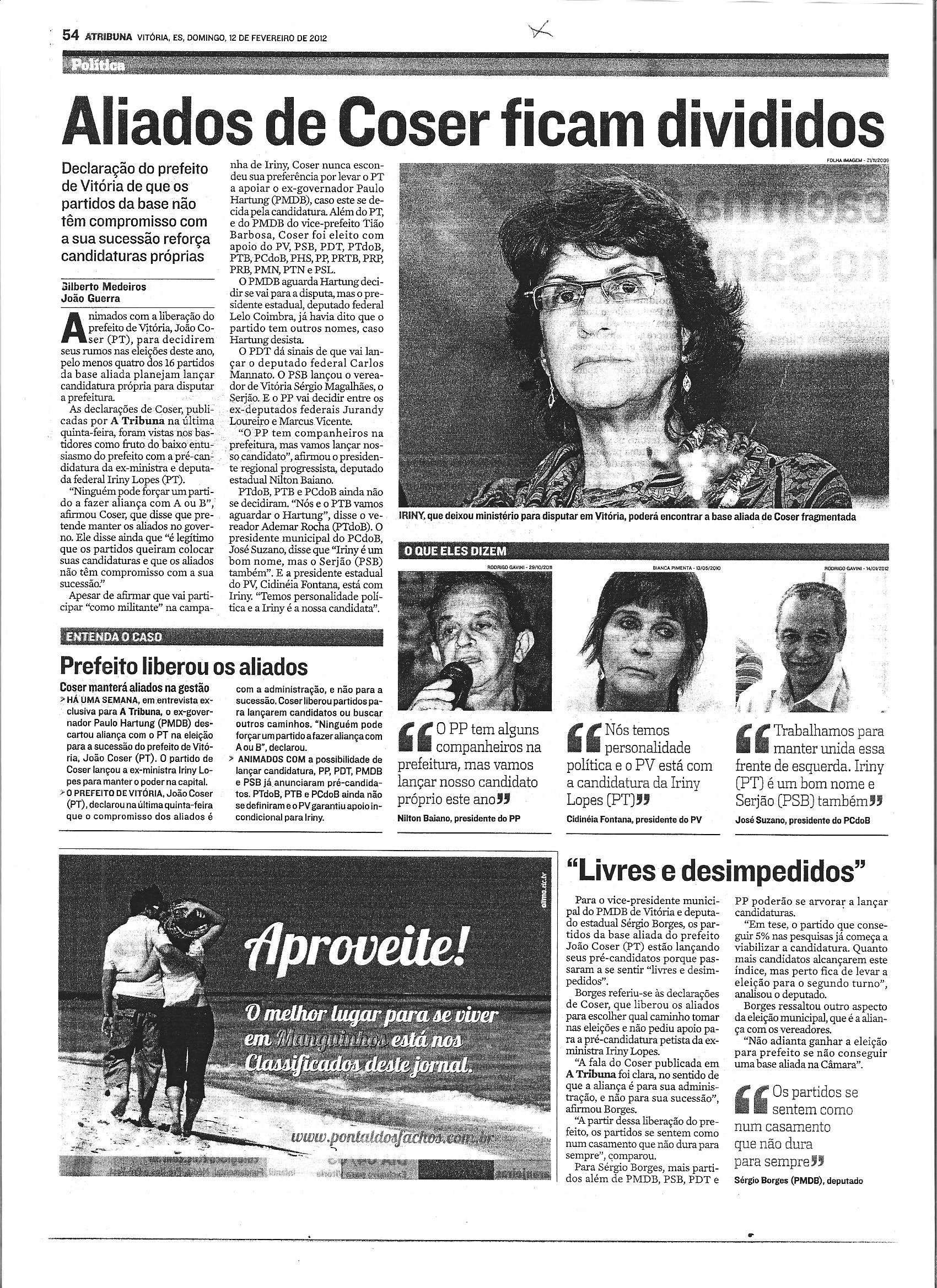 Aliados vão manter apoio no Estado