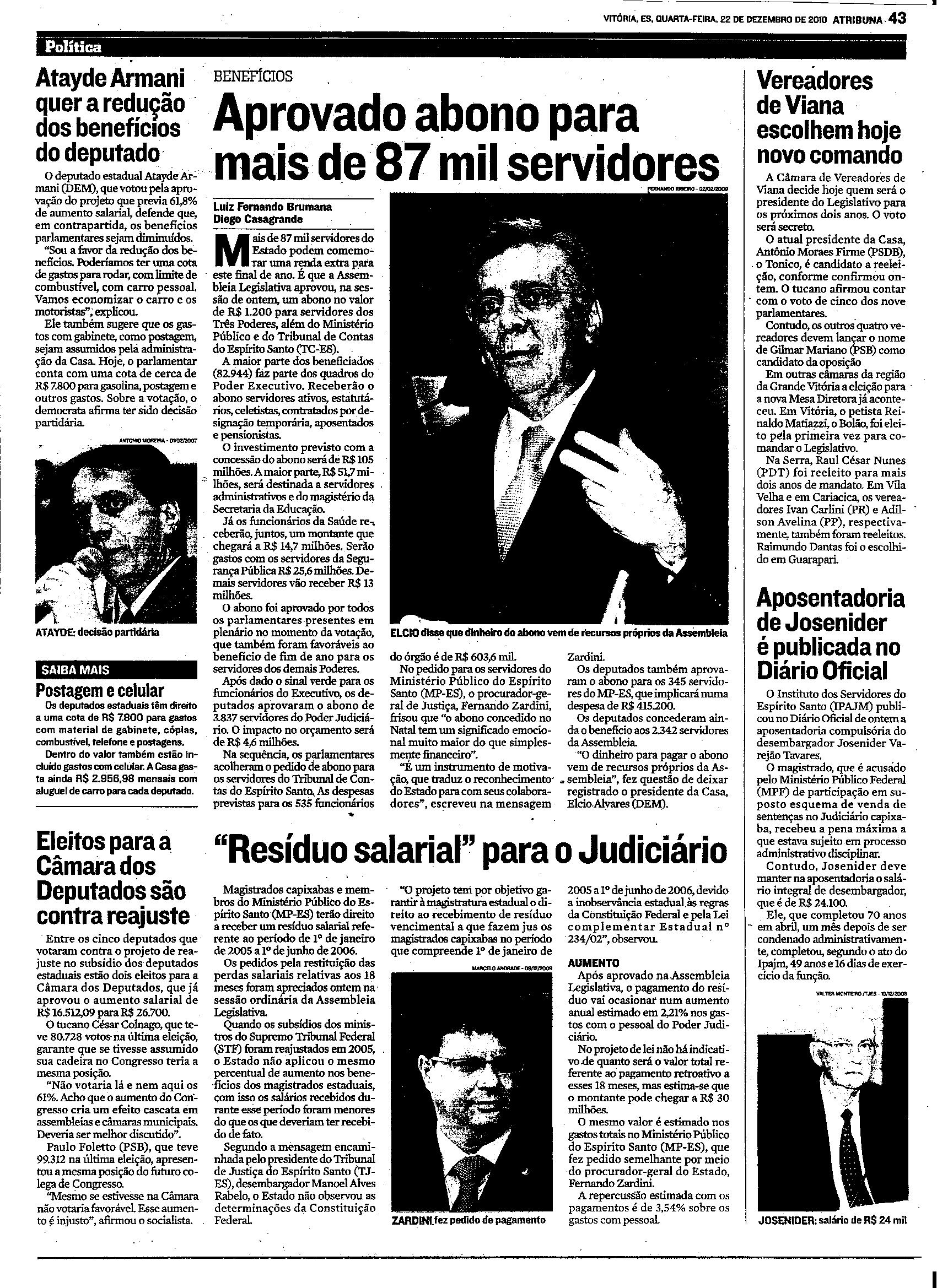 Aprovado abono para mais de 87 mil servidores