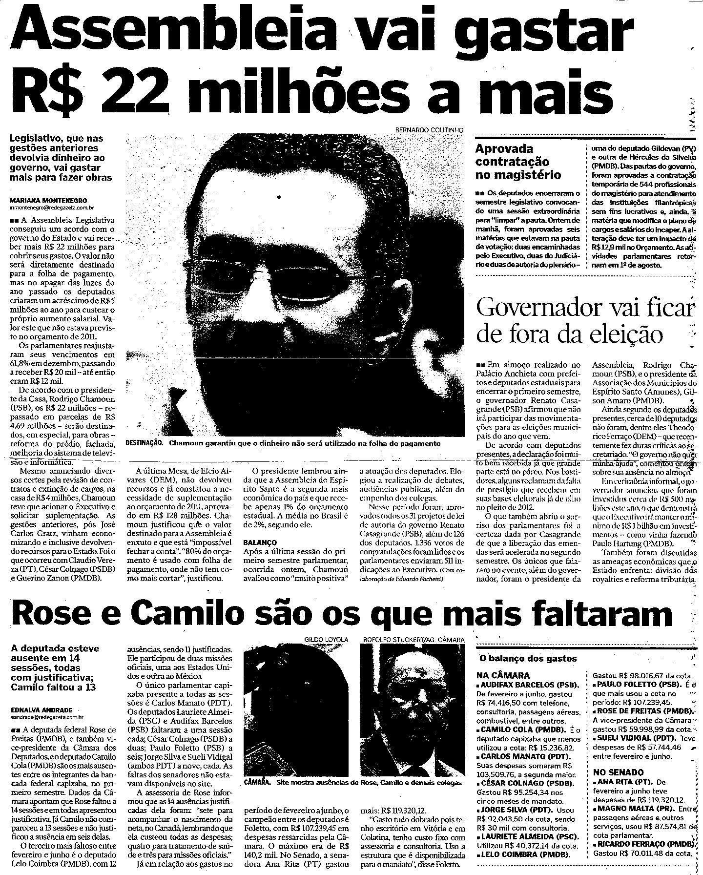 Assembleia vai funcionar com 193 cargos a menos