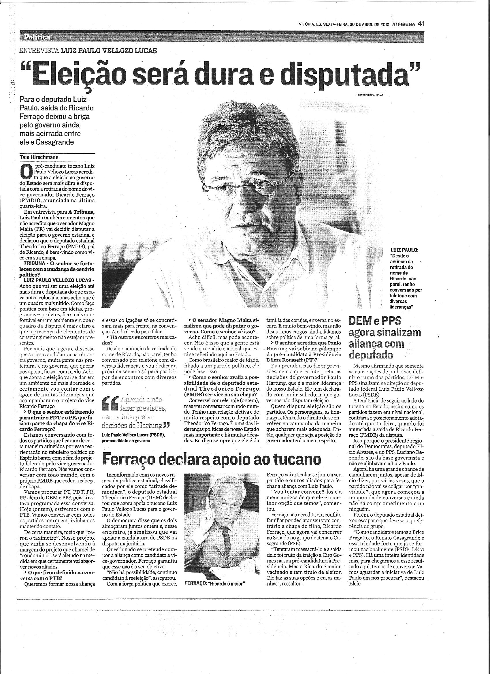 PR e PDT ficam entre 3 opções