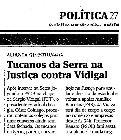 Aliança questionada