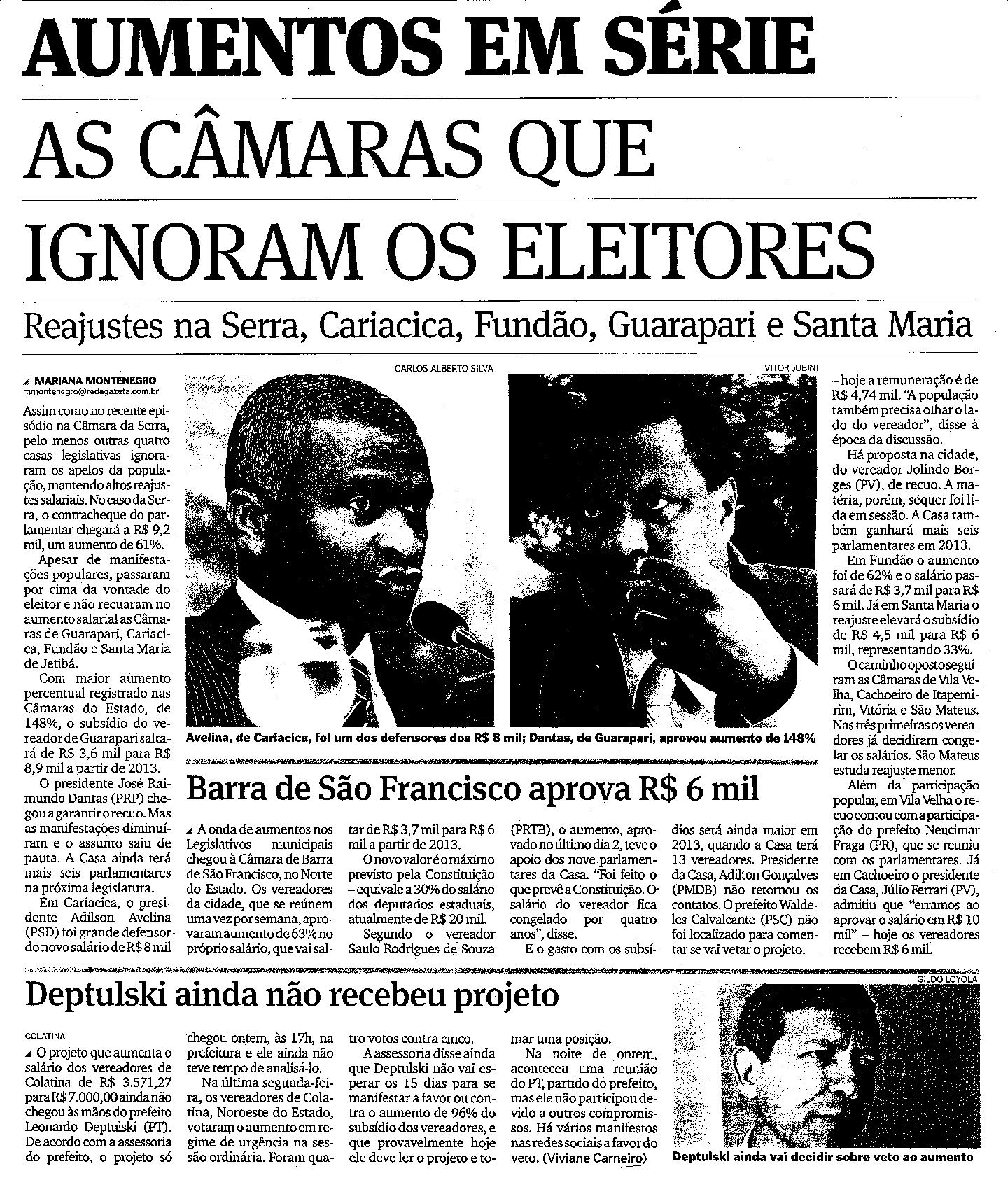 Aumentos em série 