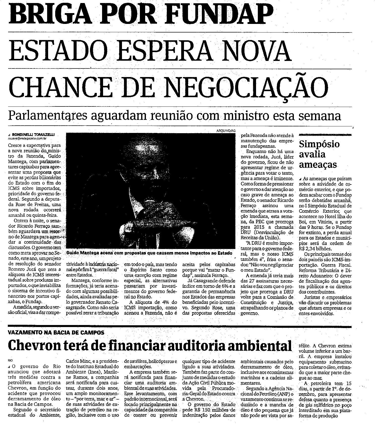 Briga por FUNDAP - Estado espera nova chance de negociação