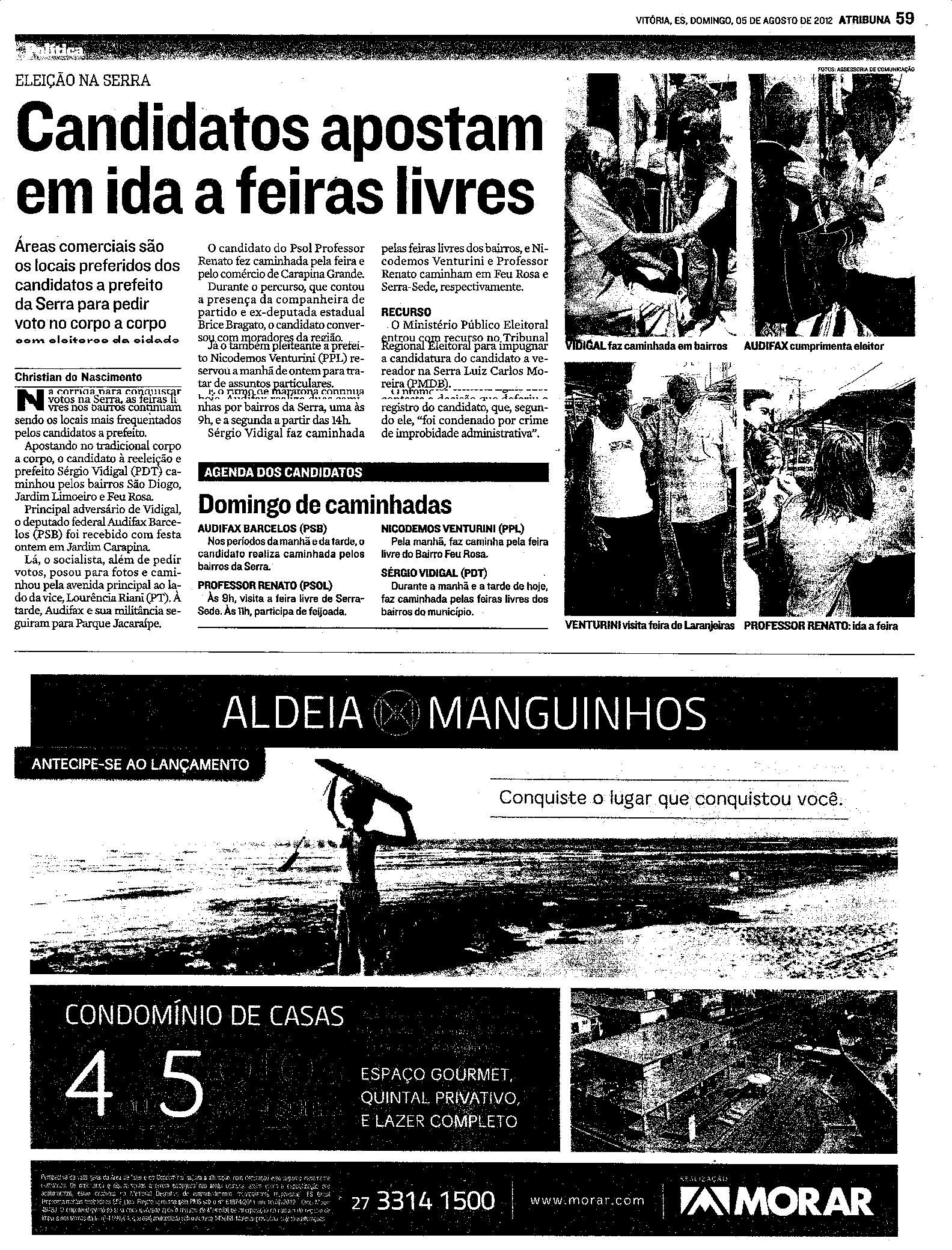 Candidatos apostam em ida a feiras livres