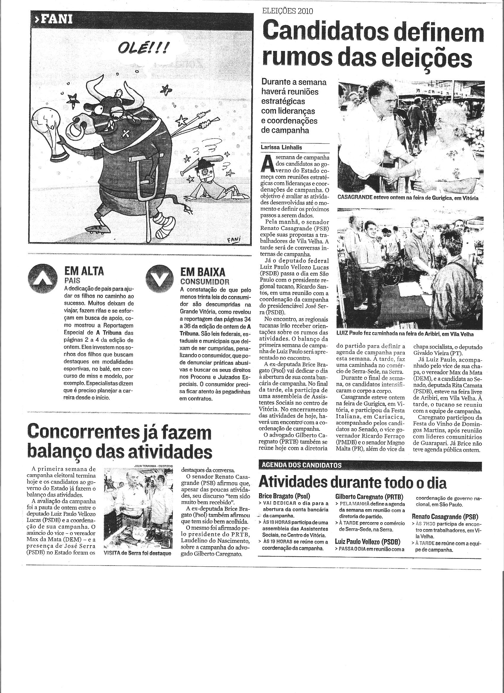 Candidatos definem rumos das eleições