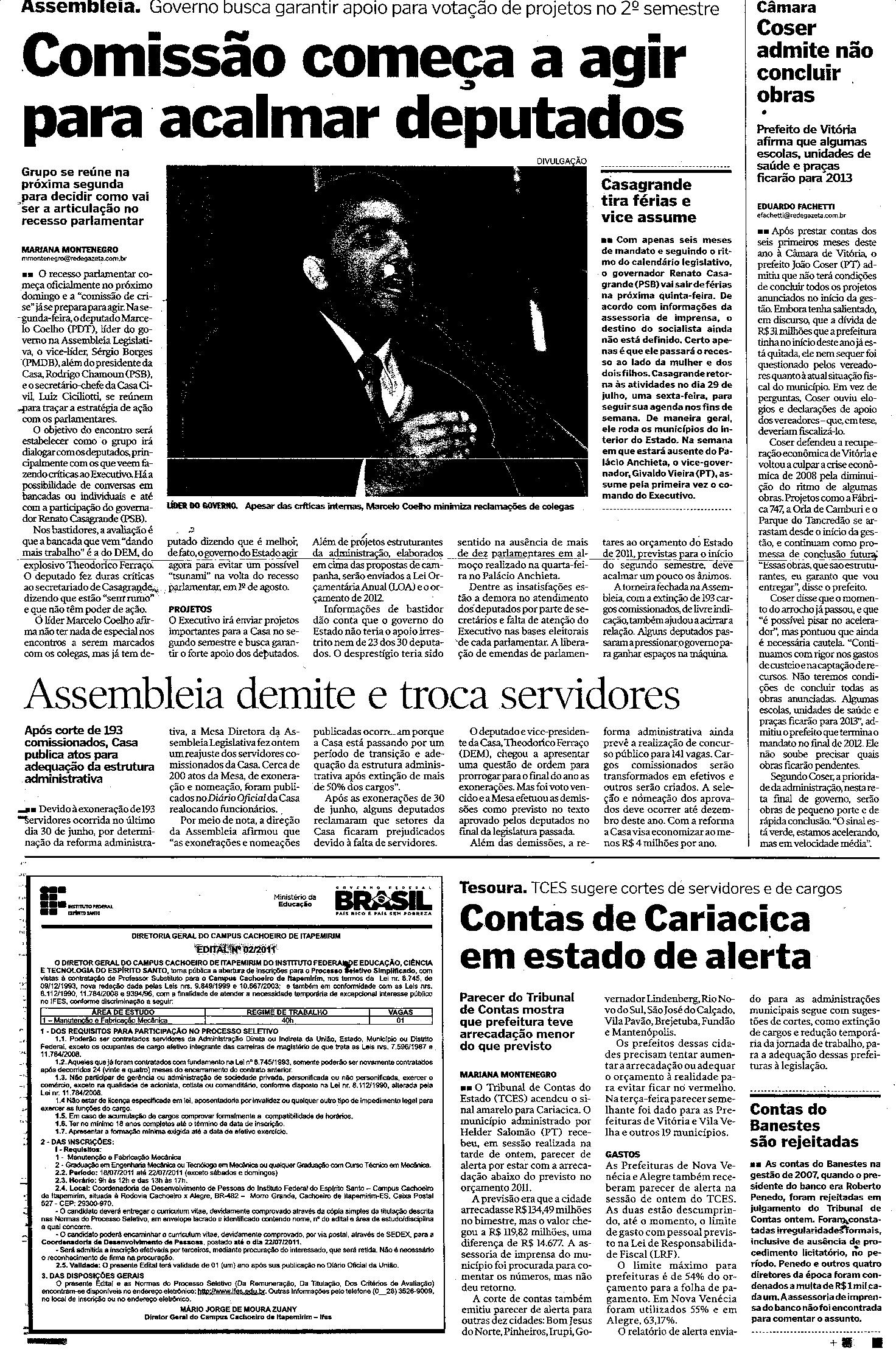 Comissão começa a agir para acalmar deputados