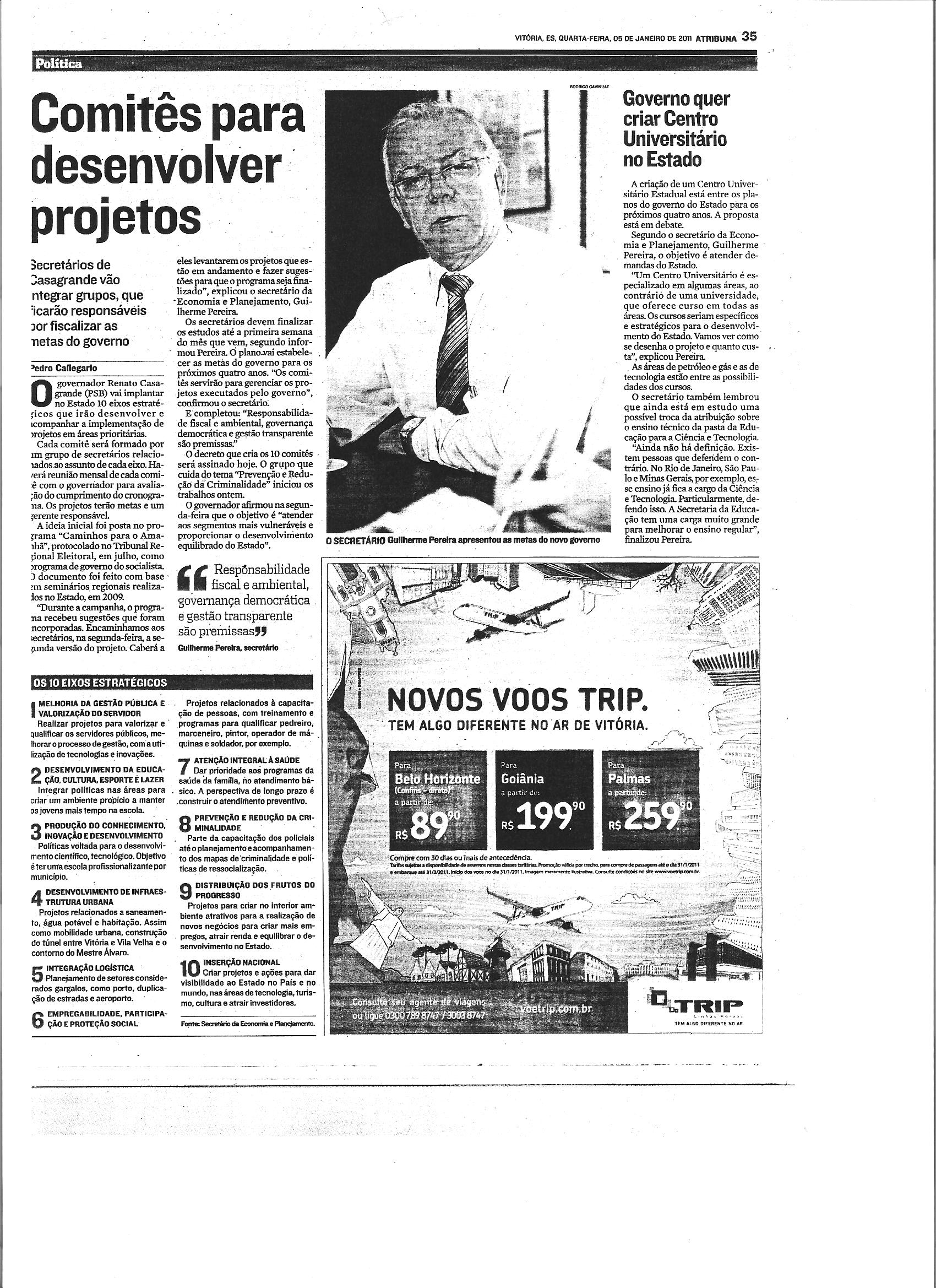Comitês para desenvolver projetos