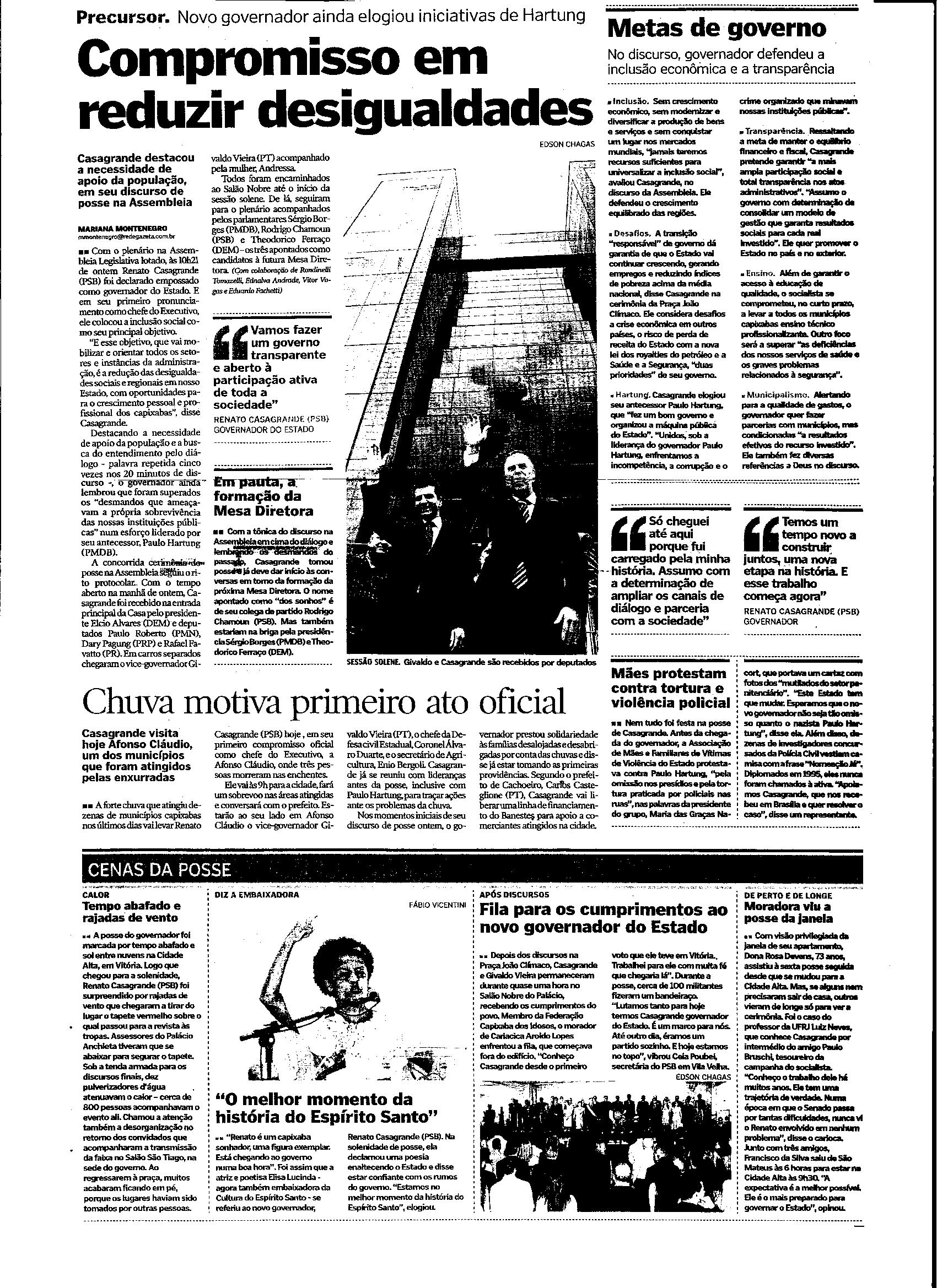 Compromisso em reduzir desigualdades