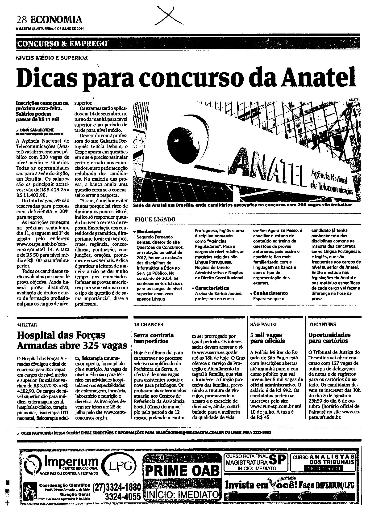 Concurso e emprego