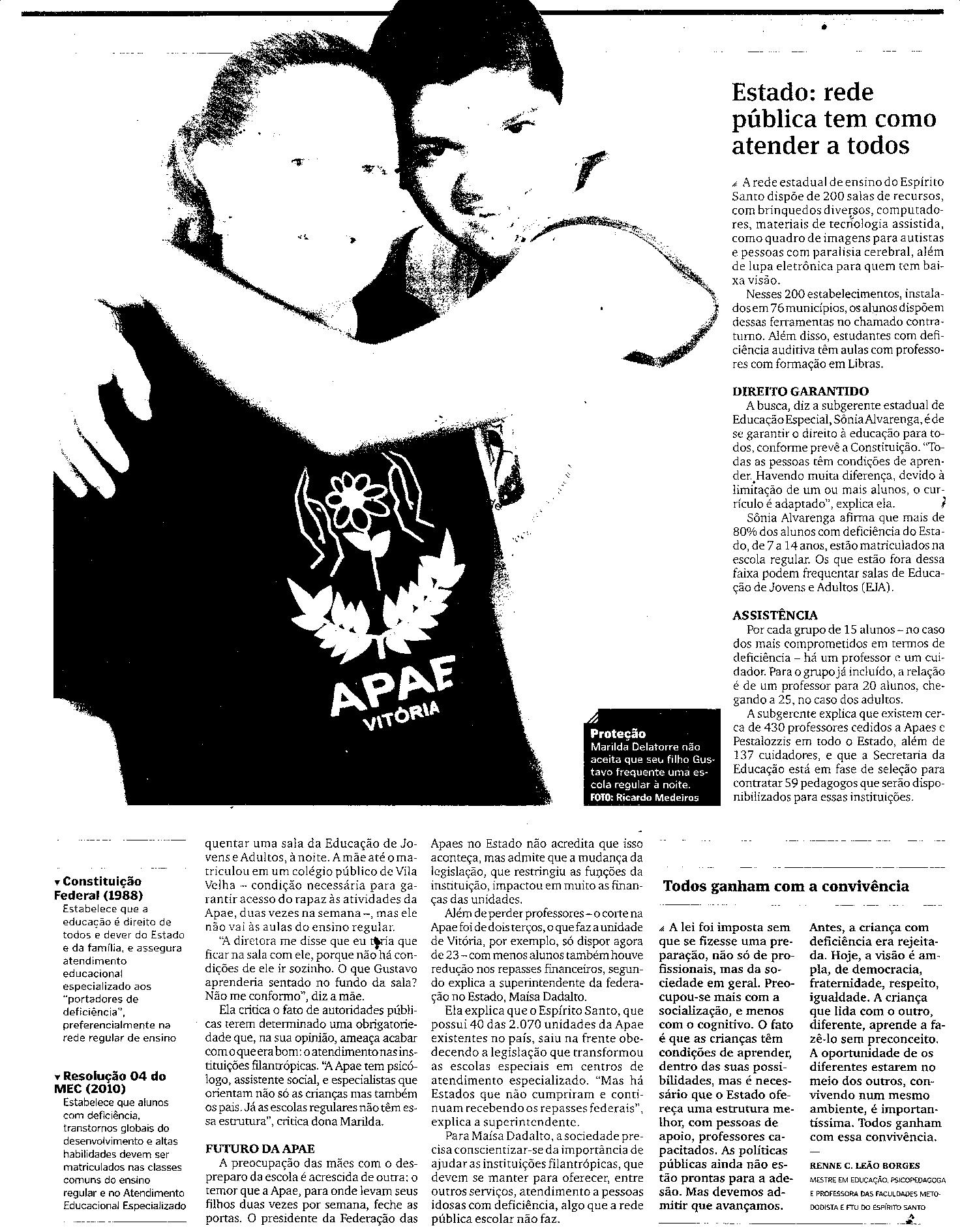 Continuação Inclusão Escolar - Avanço esbarra no despreparo