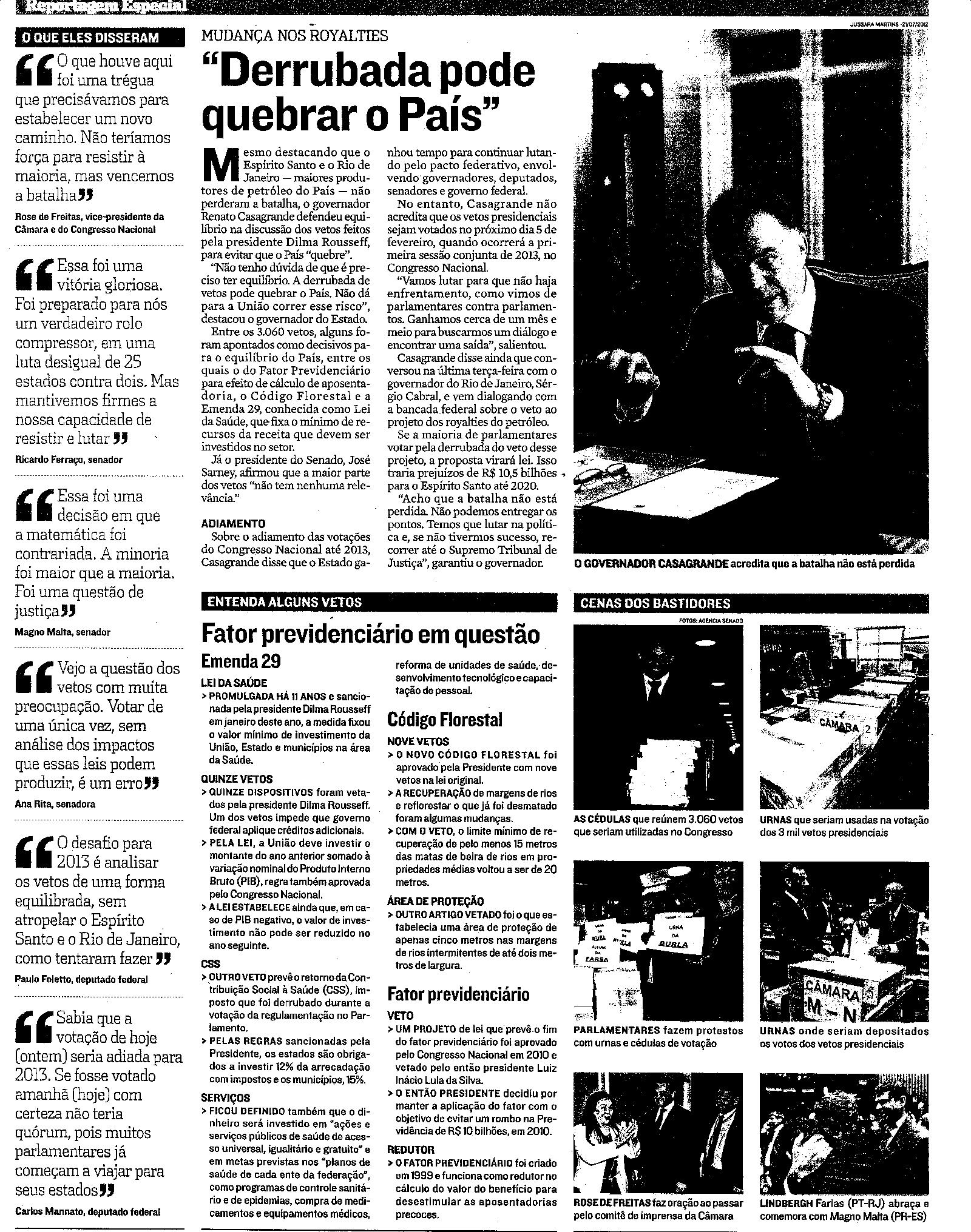 Continuacão - Vitória do Estado no Congresso