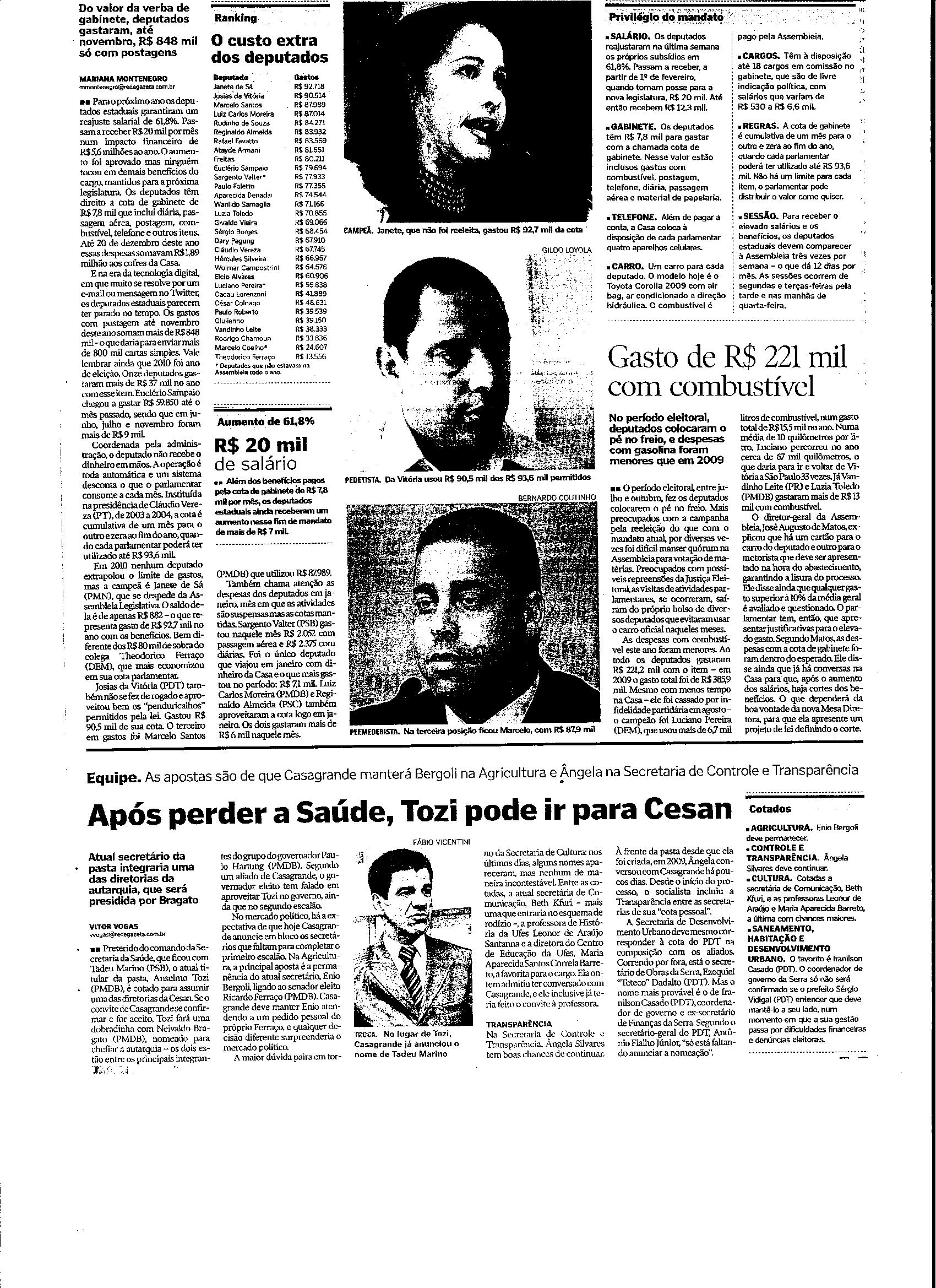 R$ 1,89 milhões: a conta do custo extra da Assembléia