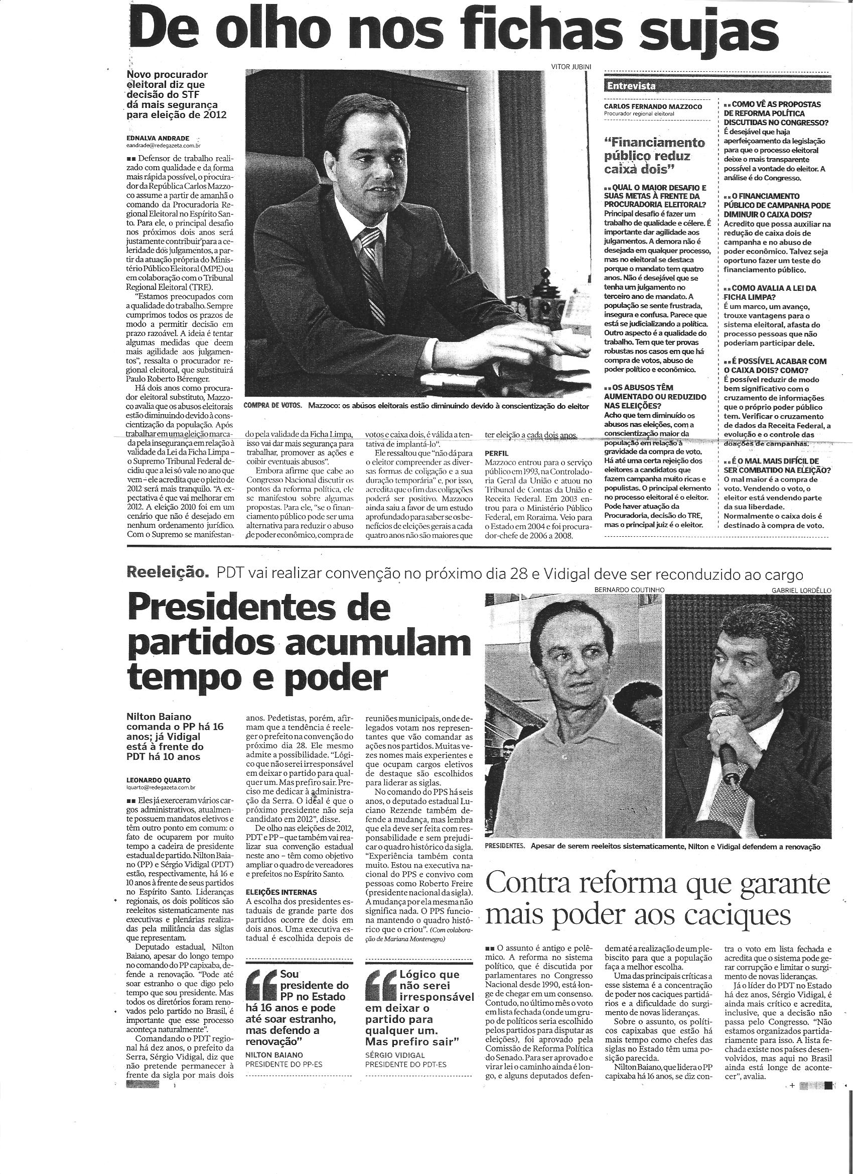Novo Procurador Eleitoral está de olho nos fichas sujas