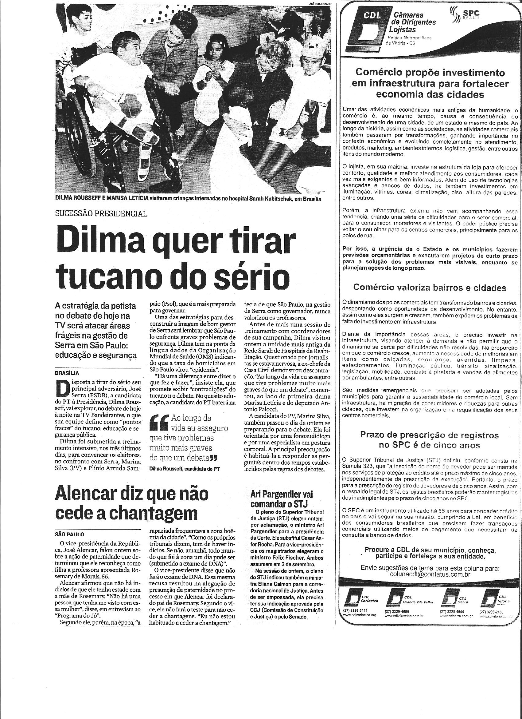Dilma quer tirar tucano do sério