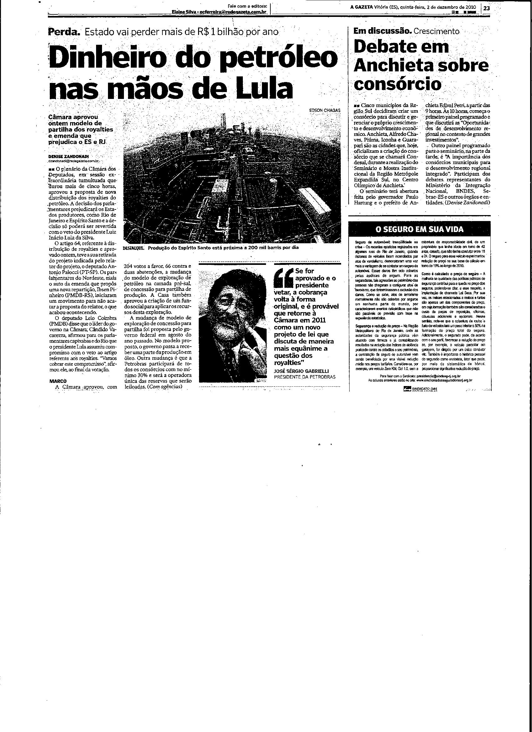 Dinheiro do petróleo nas mãos de Lula