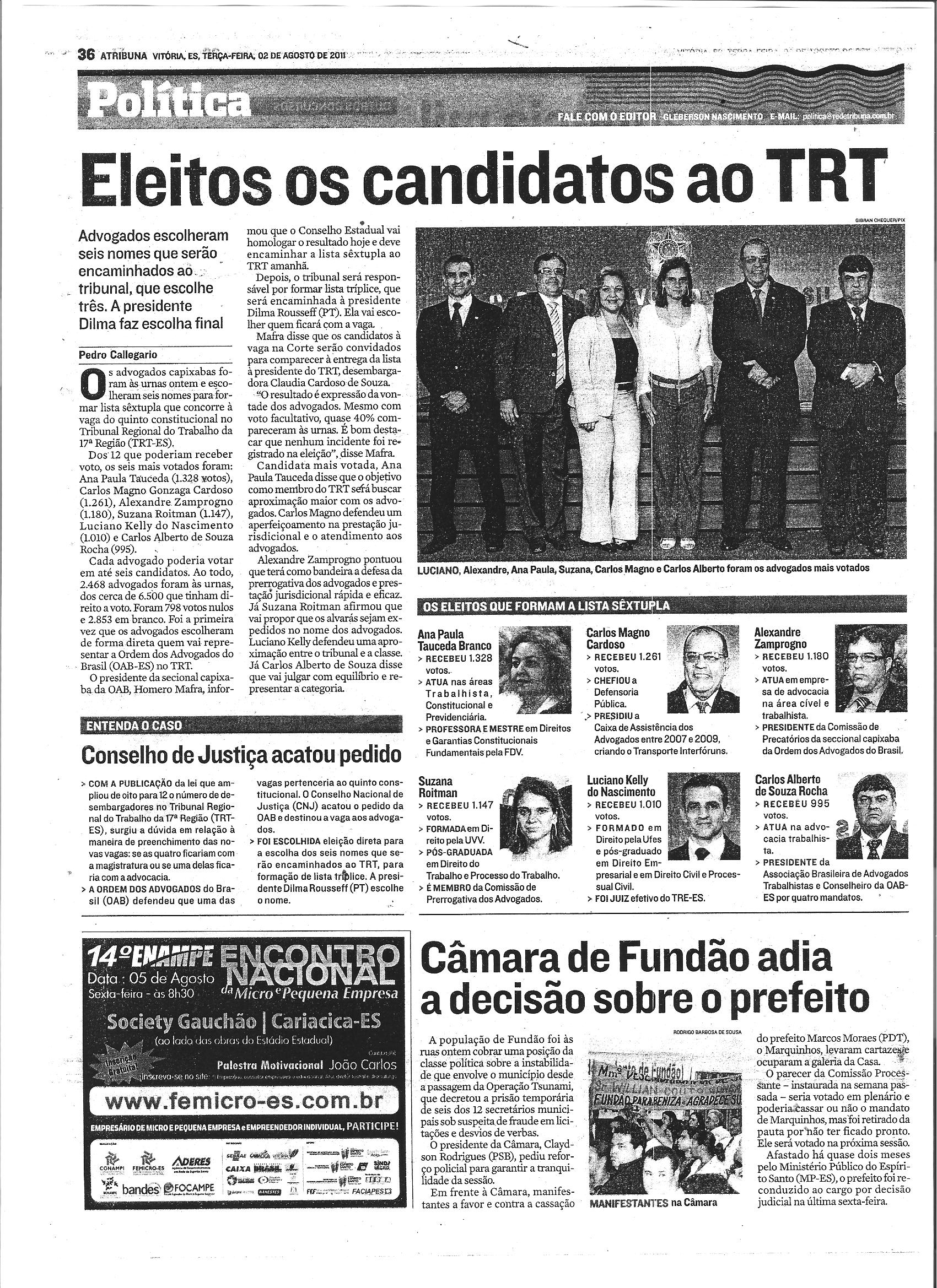 Eleitos pedem câmeras e guardas