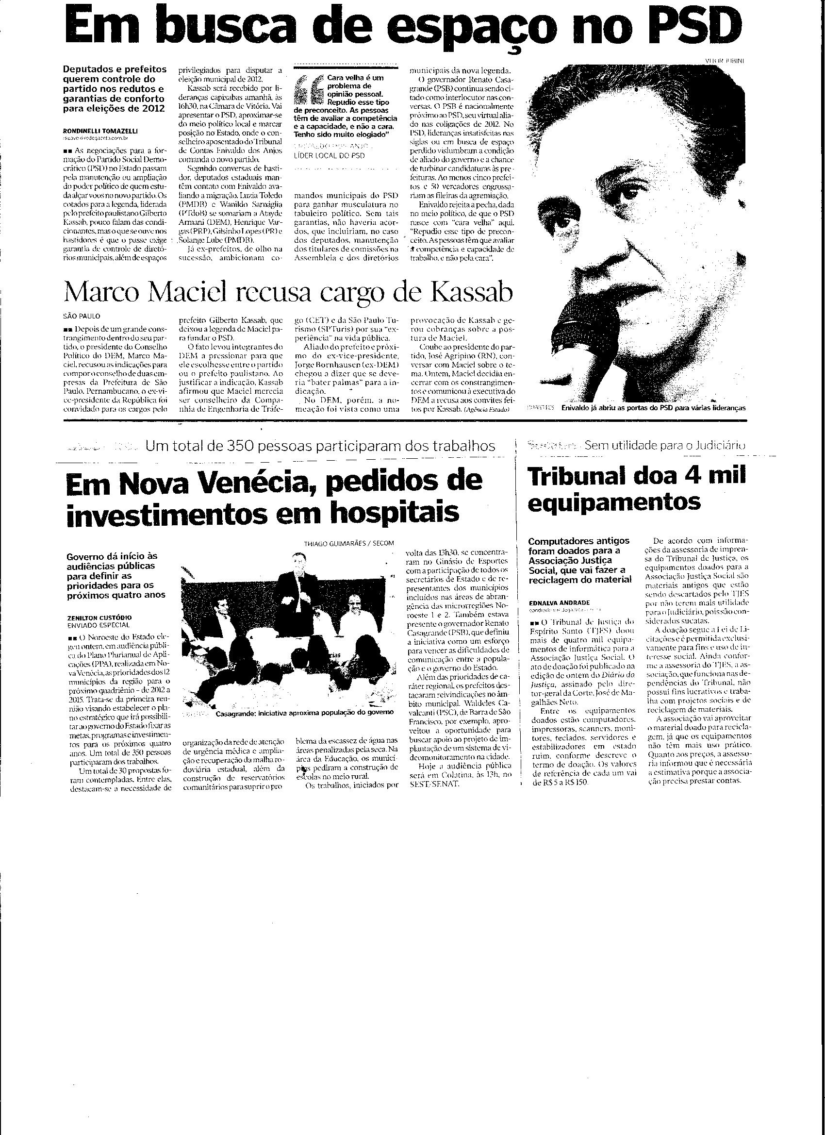Em busca de espaço no PSD