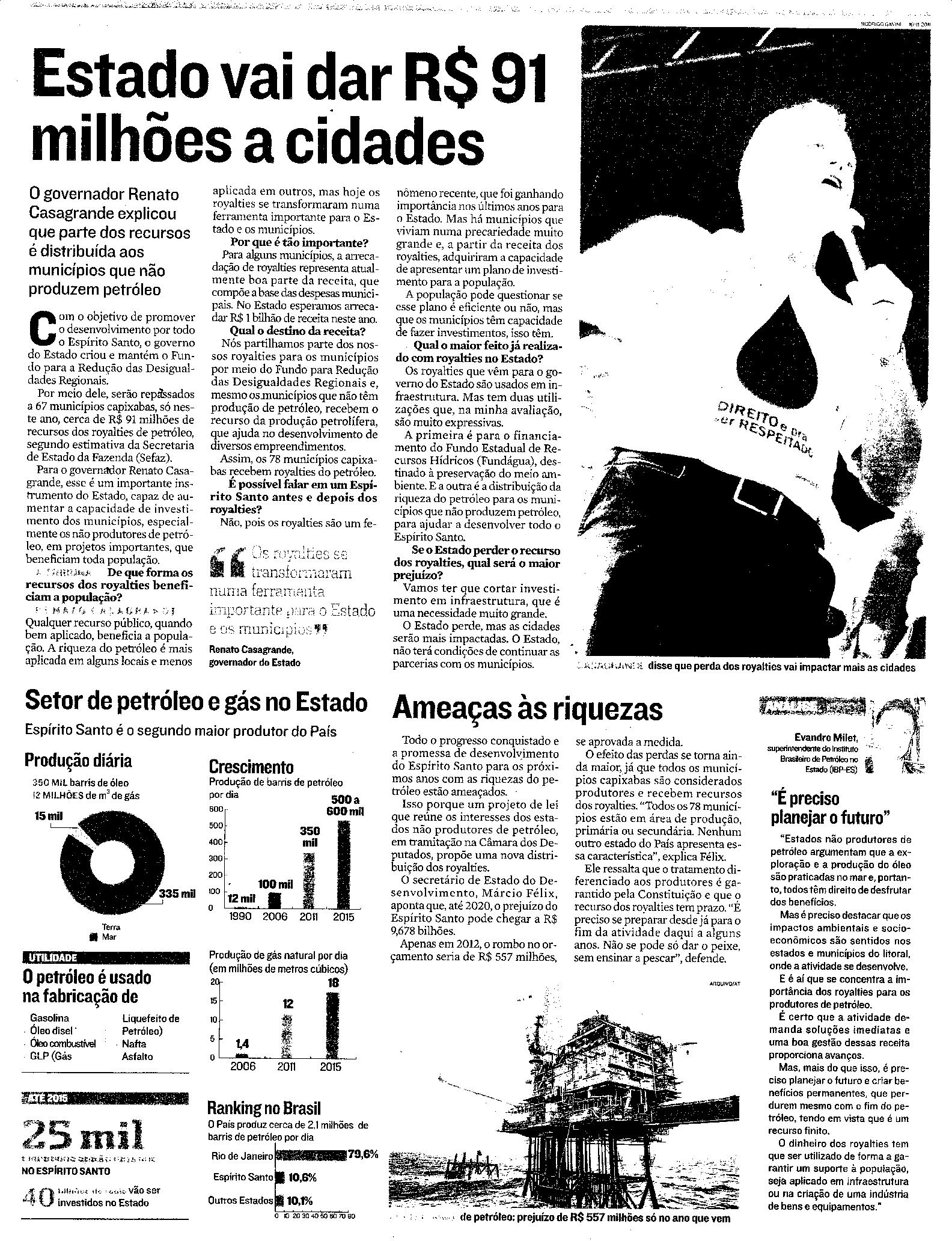 Estado vai dar R$ 91 milhões a cidades