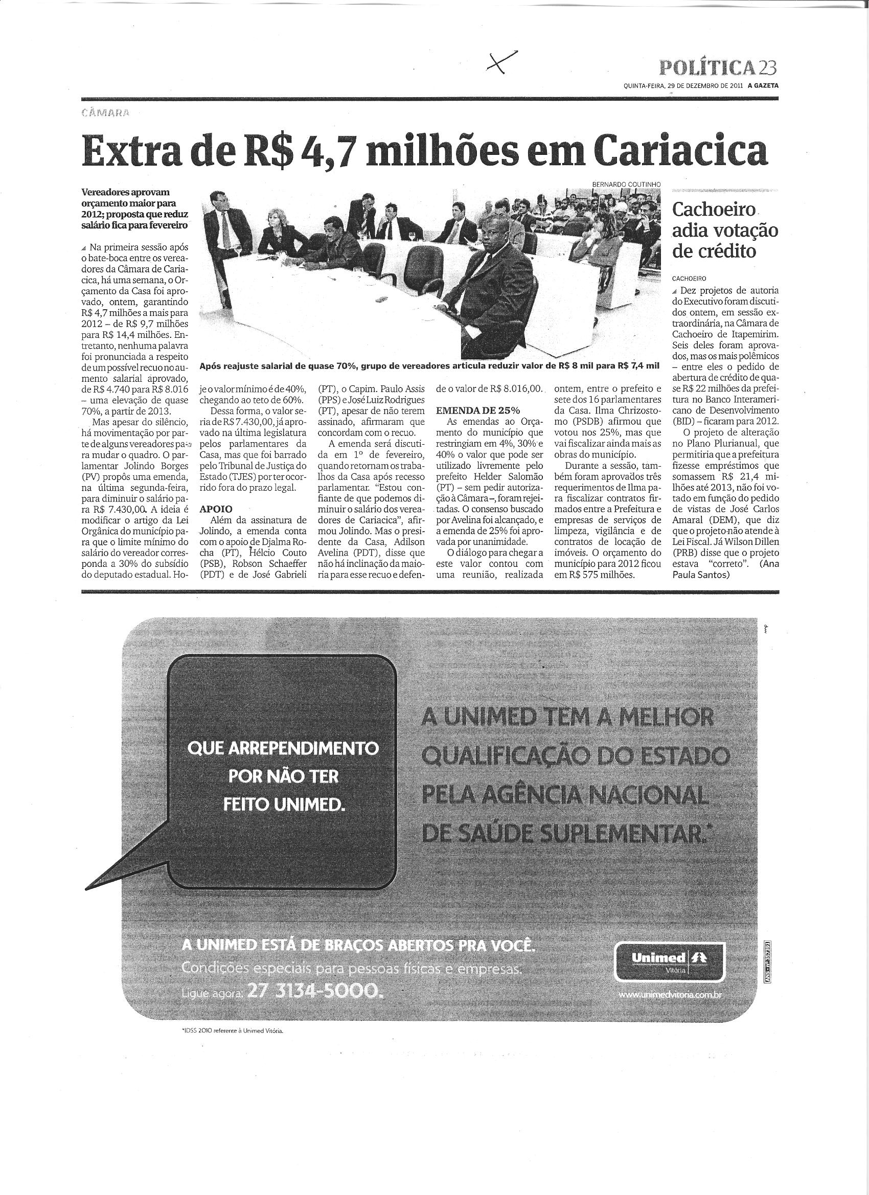 Extra de R$4,7 milhões em Cariacica
