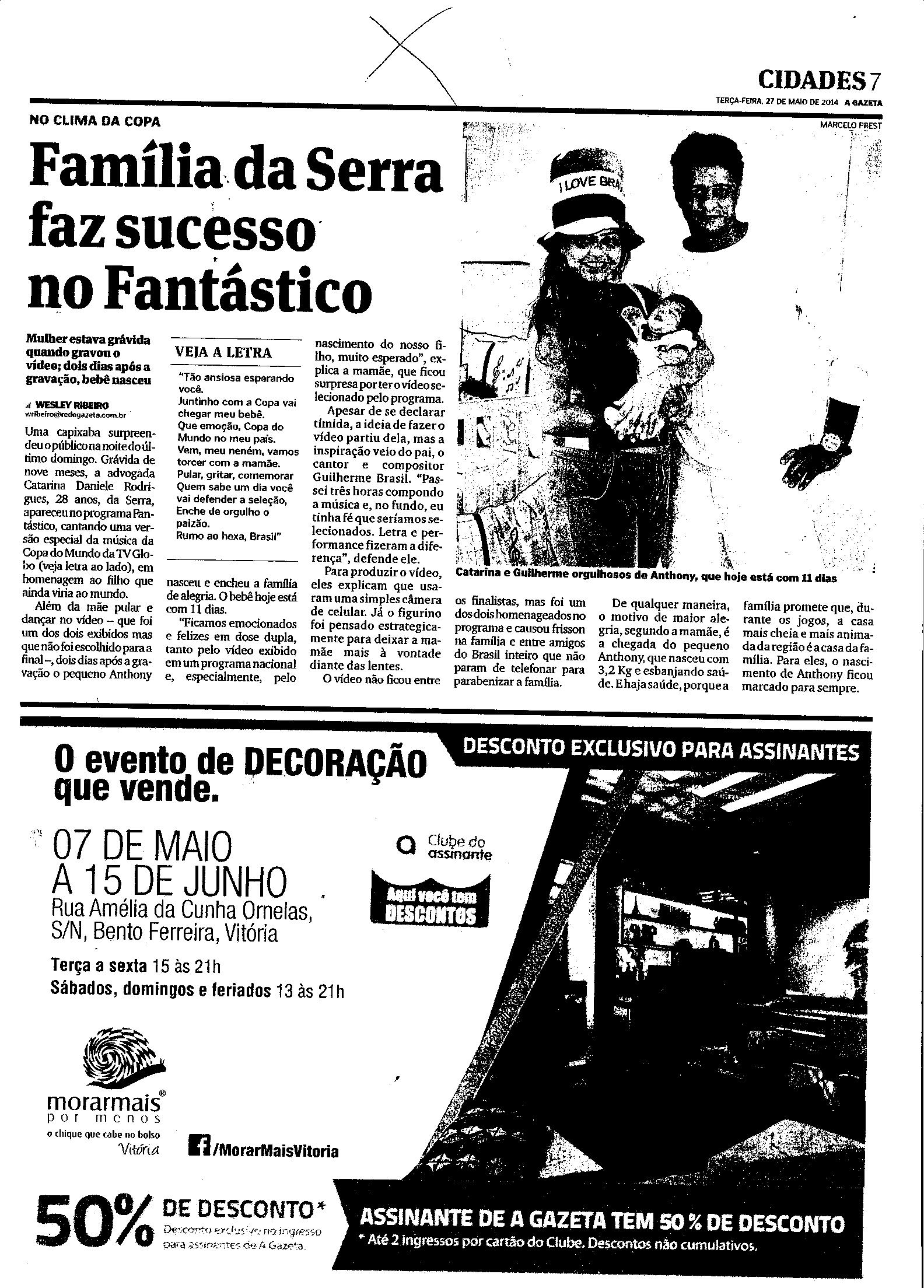 Família da Serra faz sucesso no Fantástico