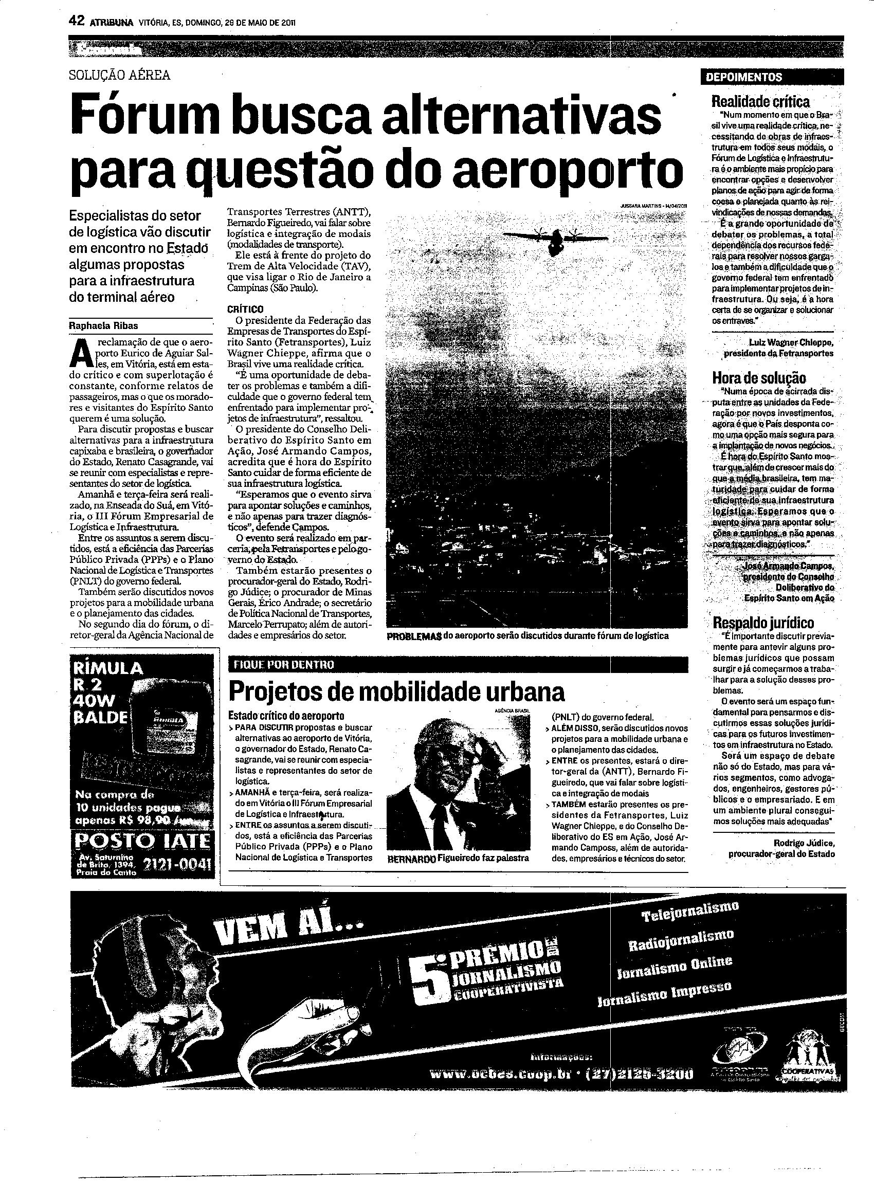 Fórum busca alternativas para questão do aeroporto