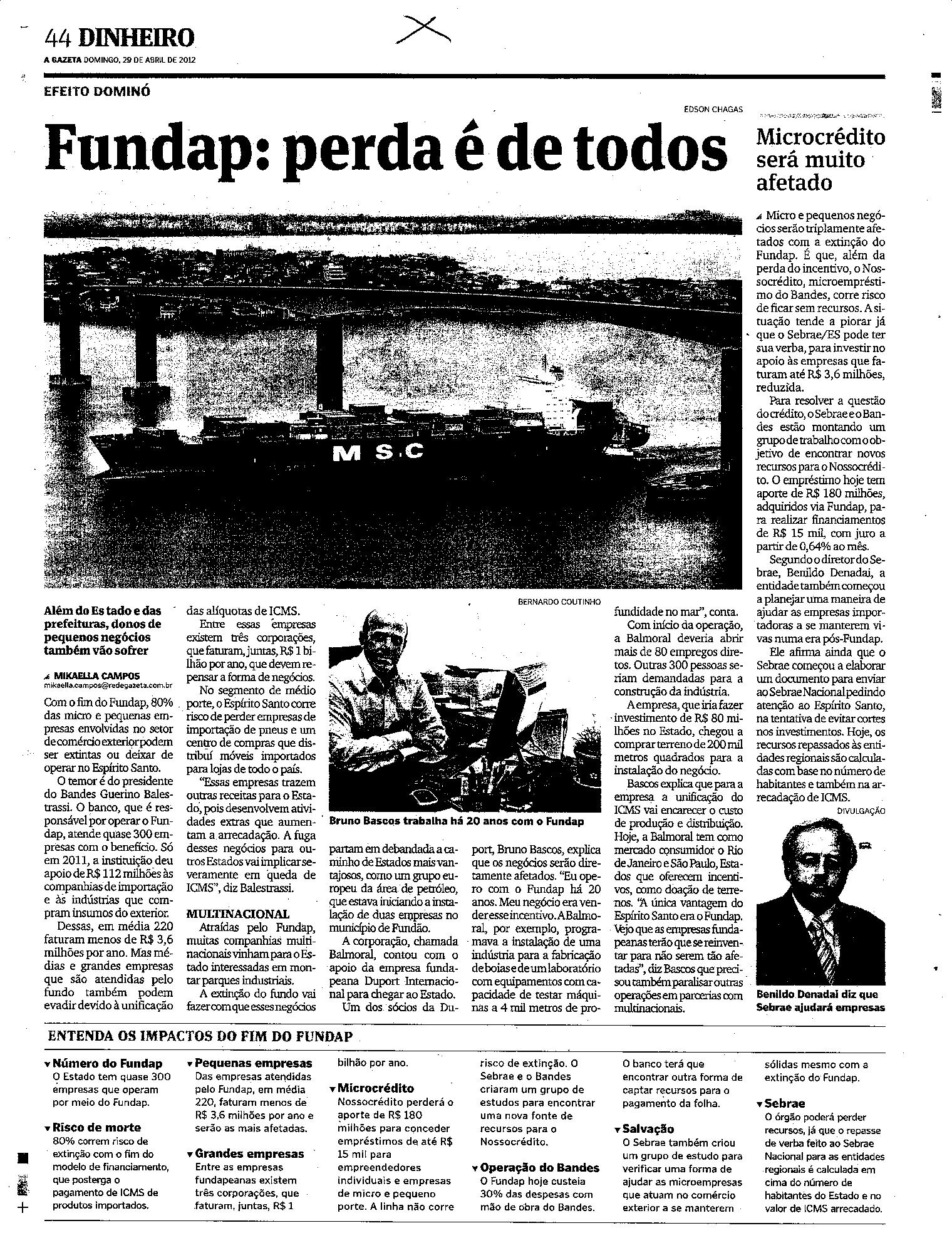 Fundap Minguado Cidades já perderam 60%  da Receita no Mês