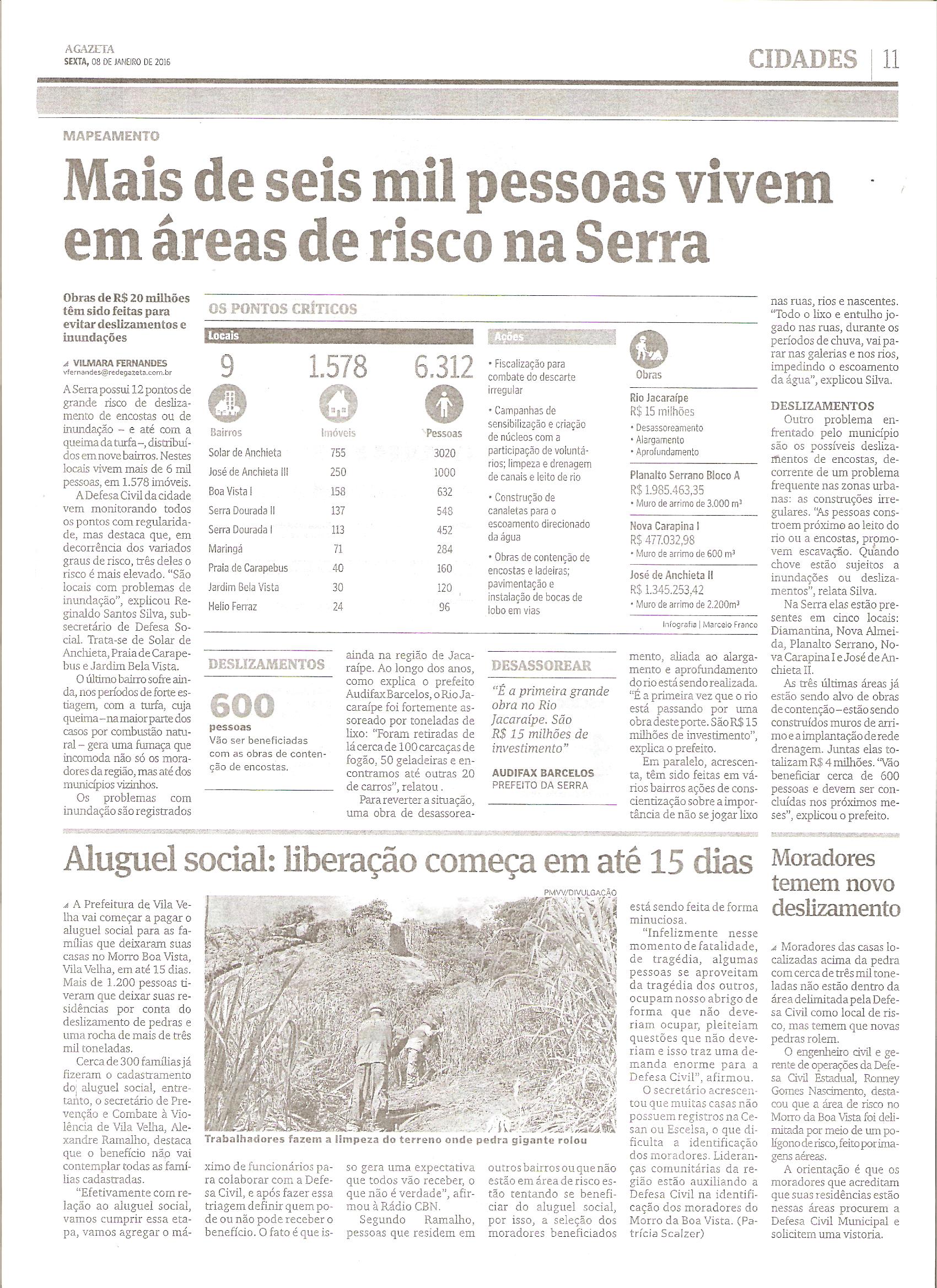 CLIPPING A GAZETA 08-01-2016