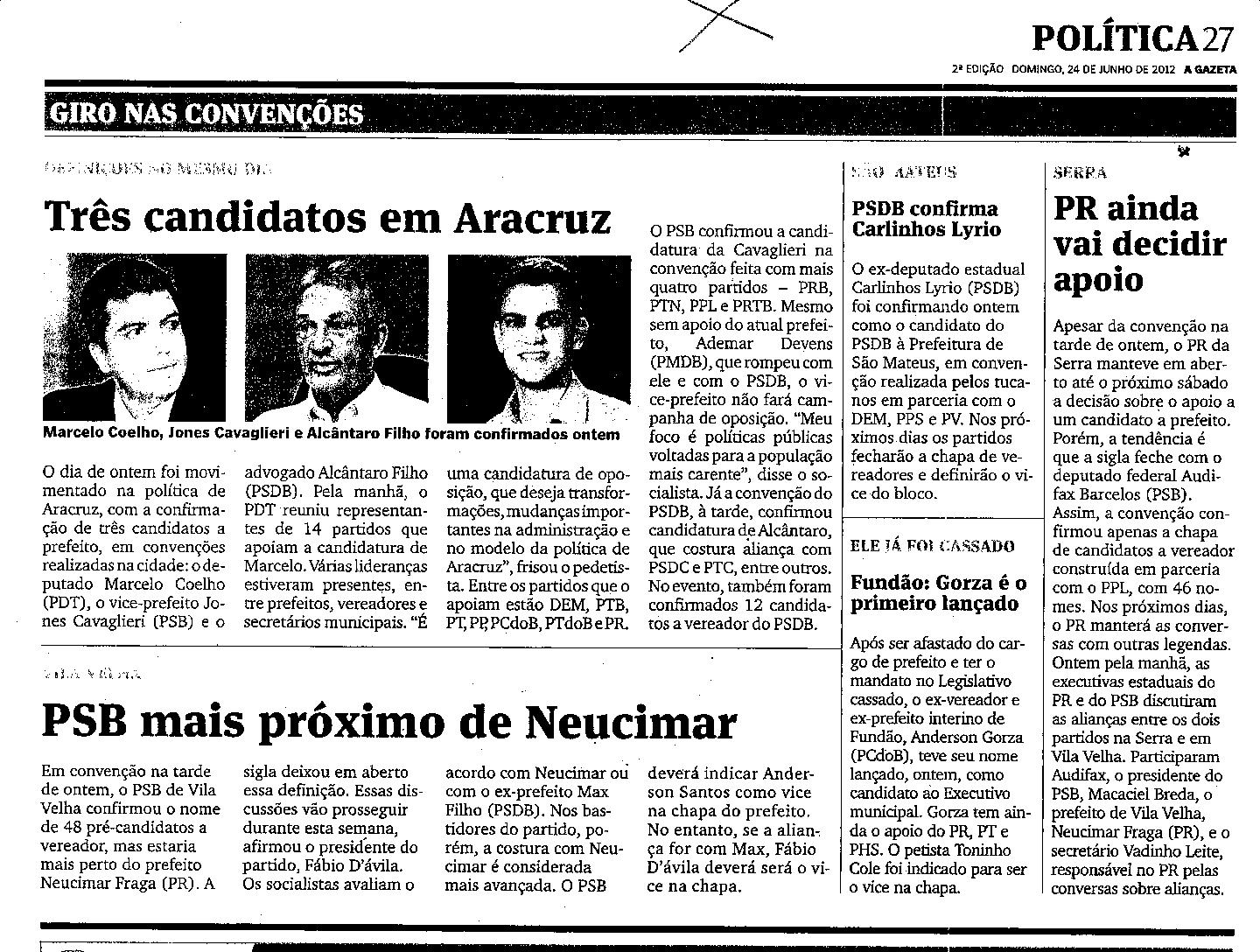 Giro nas convenções