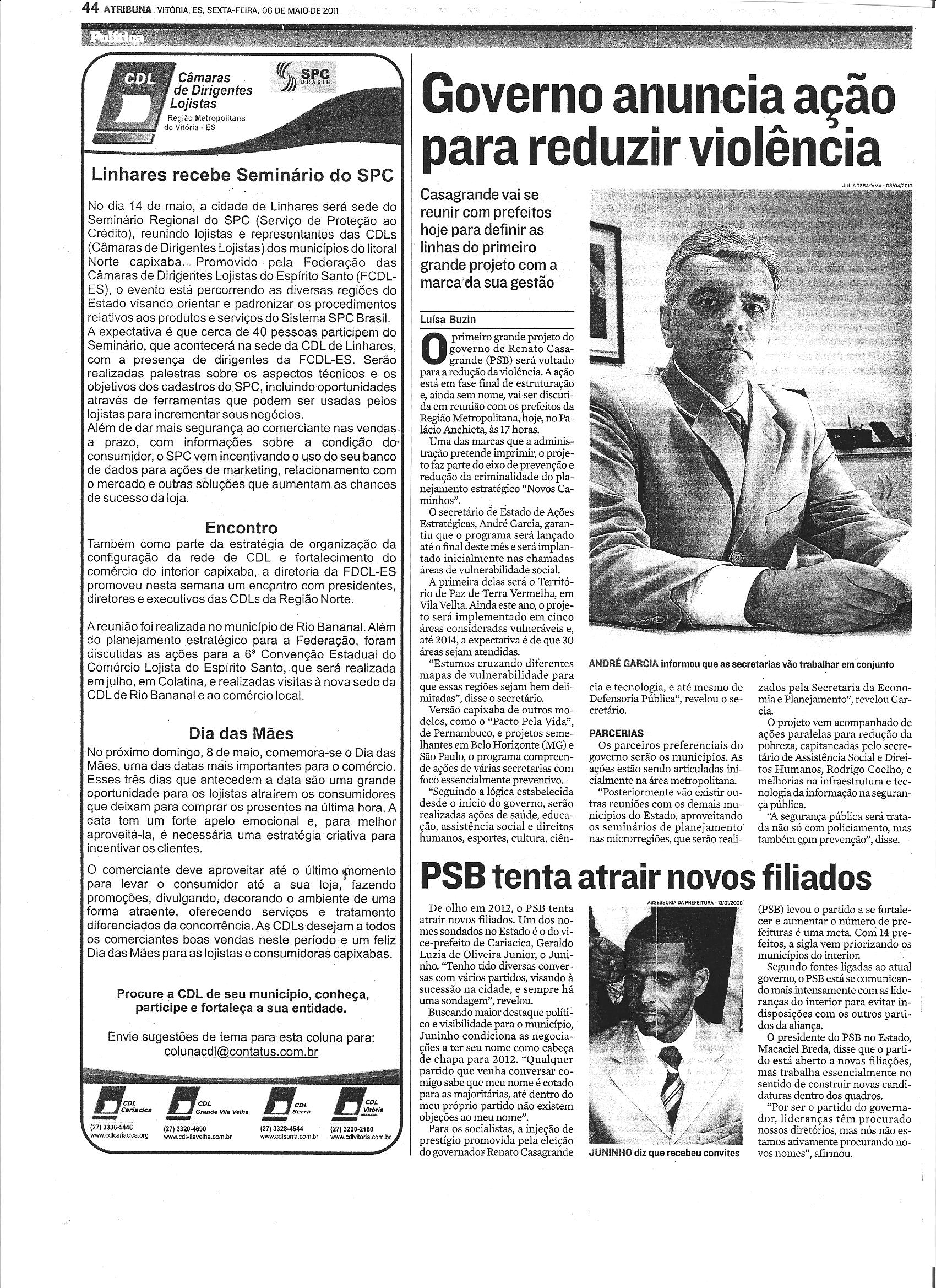 Governo anuncia ação para reduzir violência