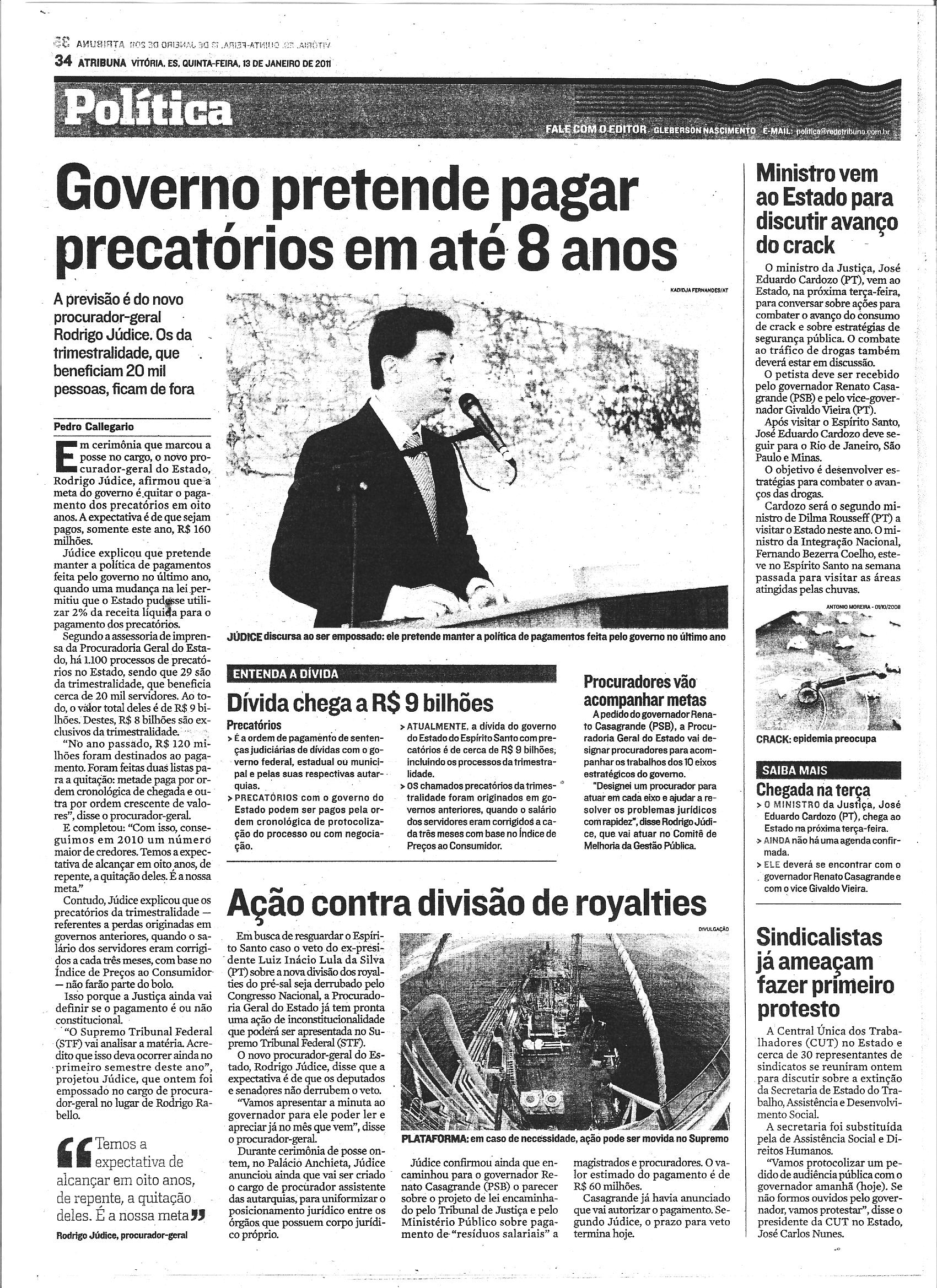 Governo pretende pagar precátorios em até 8 anos