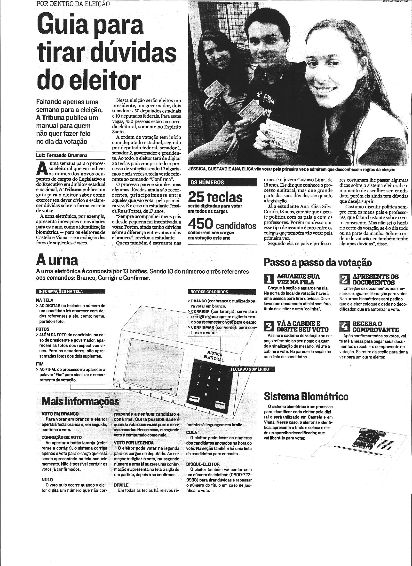 Guia para tirar dúvidas do eleitor