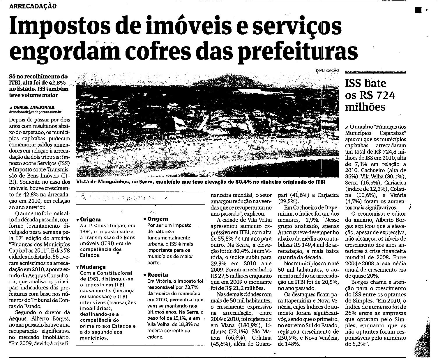 Impostos de imóveis e serviços engordam cofres das prefeituras