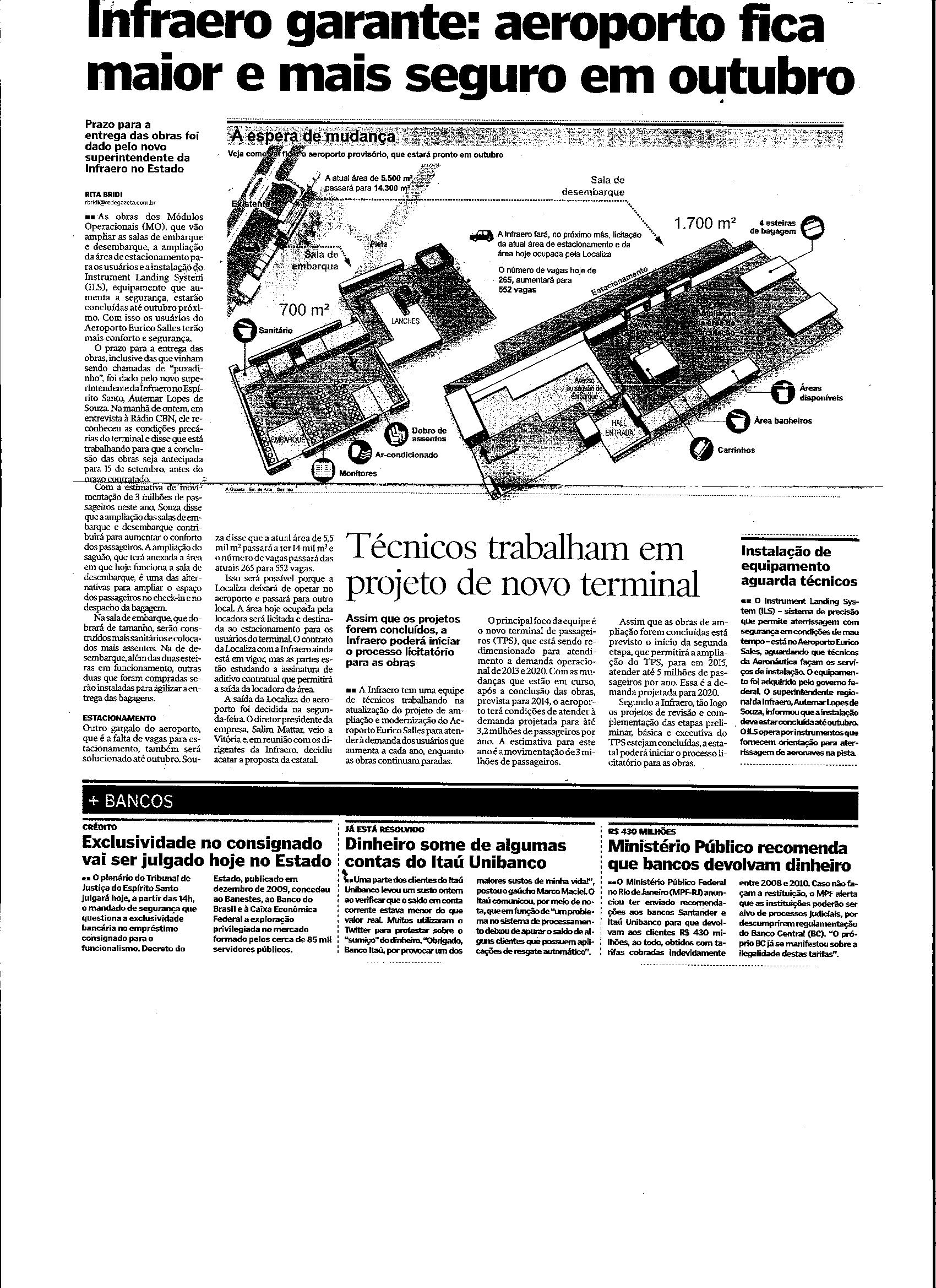 Infraero garante: aeroporto fica maior e mais seguro em outubro