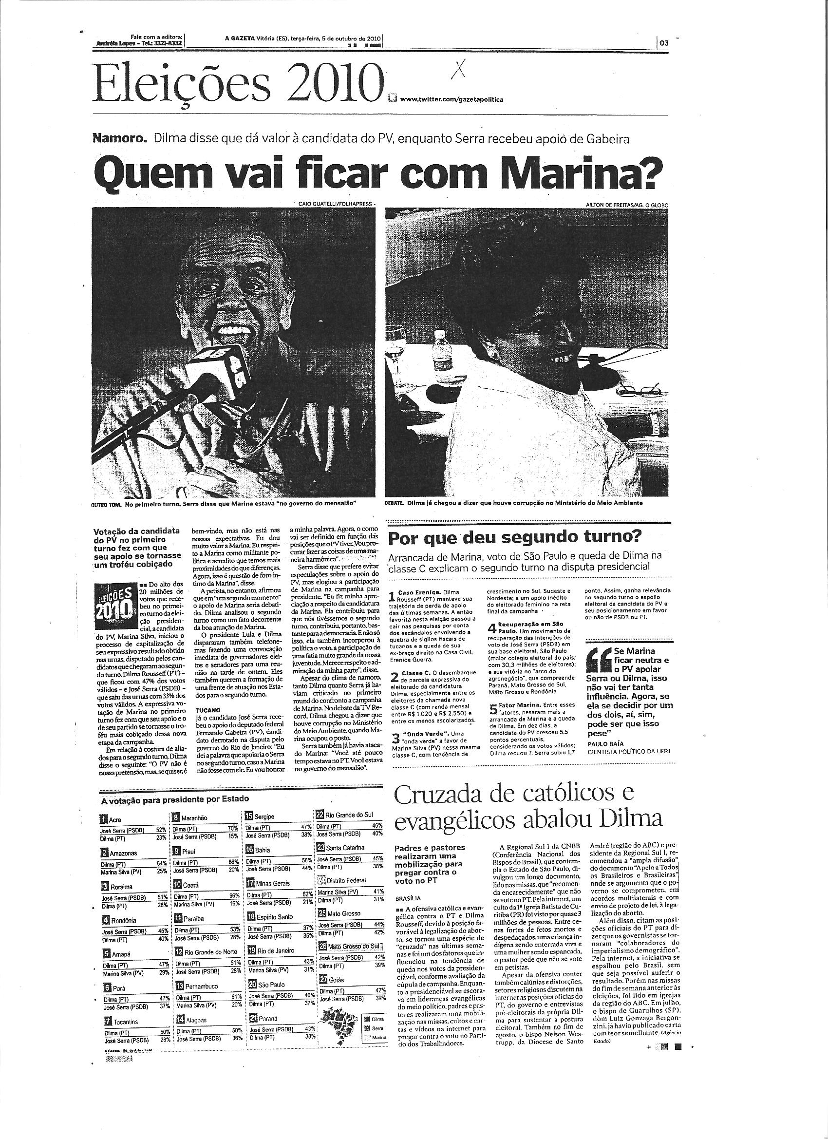 Quem vai ficar com Marina?