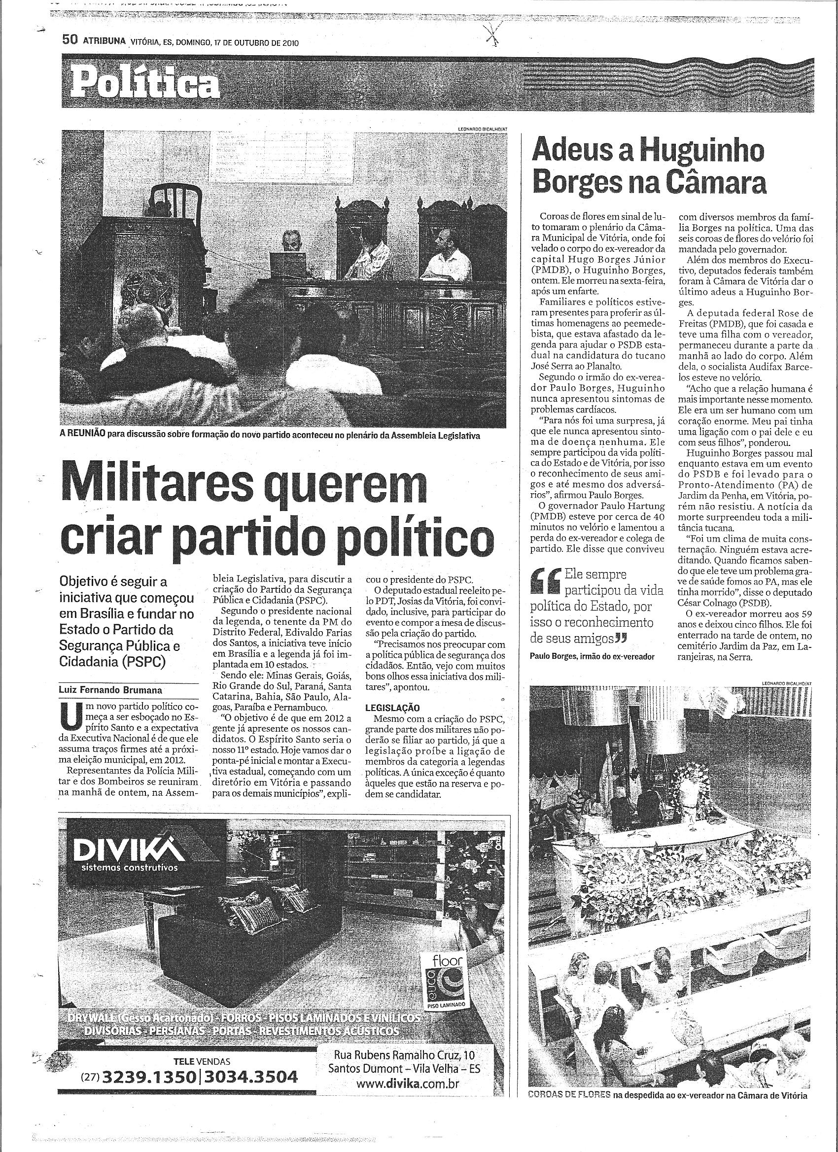 Militares querem criar partido político