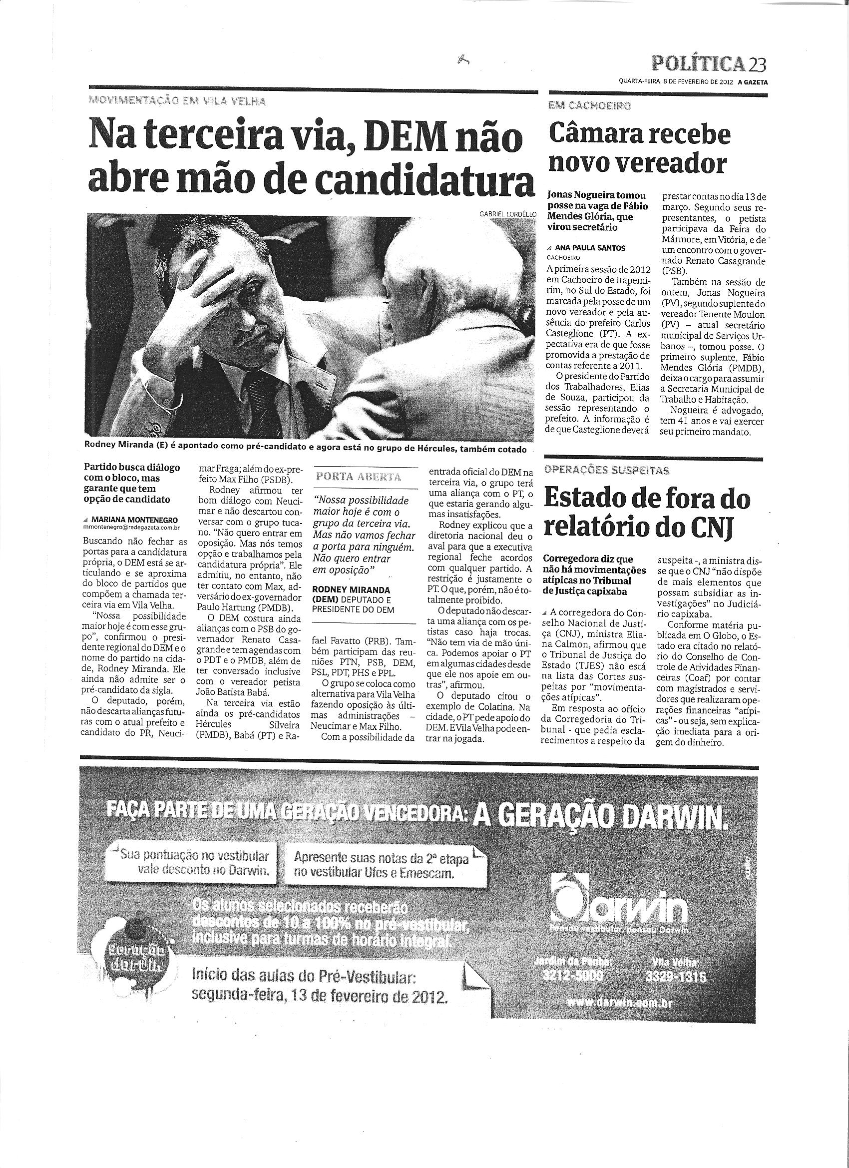 Na terceira via, DEM não abre mão de candidatura