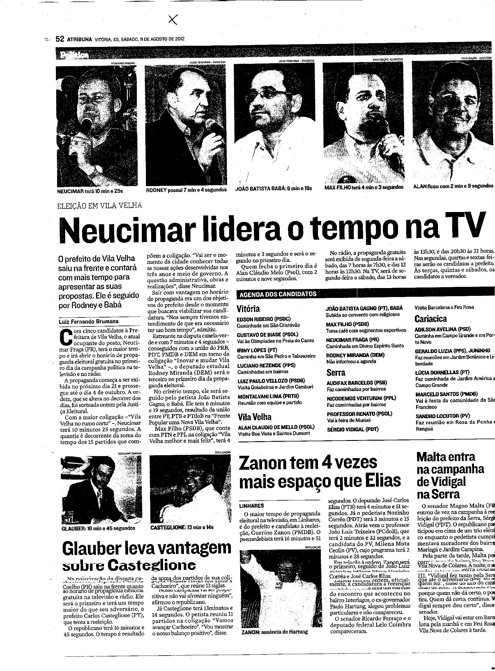Agenda dos Candidatos