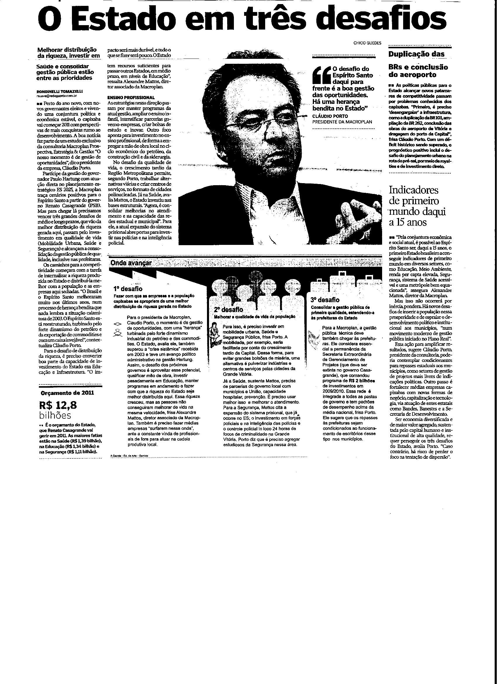 O Estado em três desafios